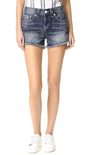 Kori High Rise Boyfriend Shorts, Oceana Blue, 32