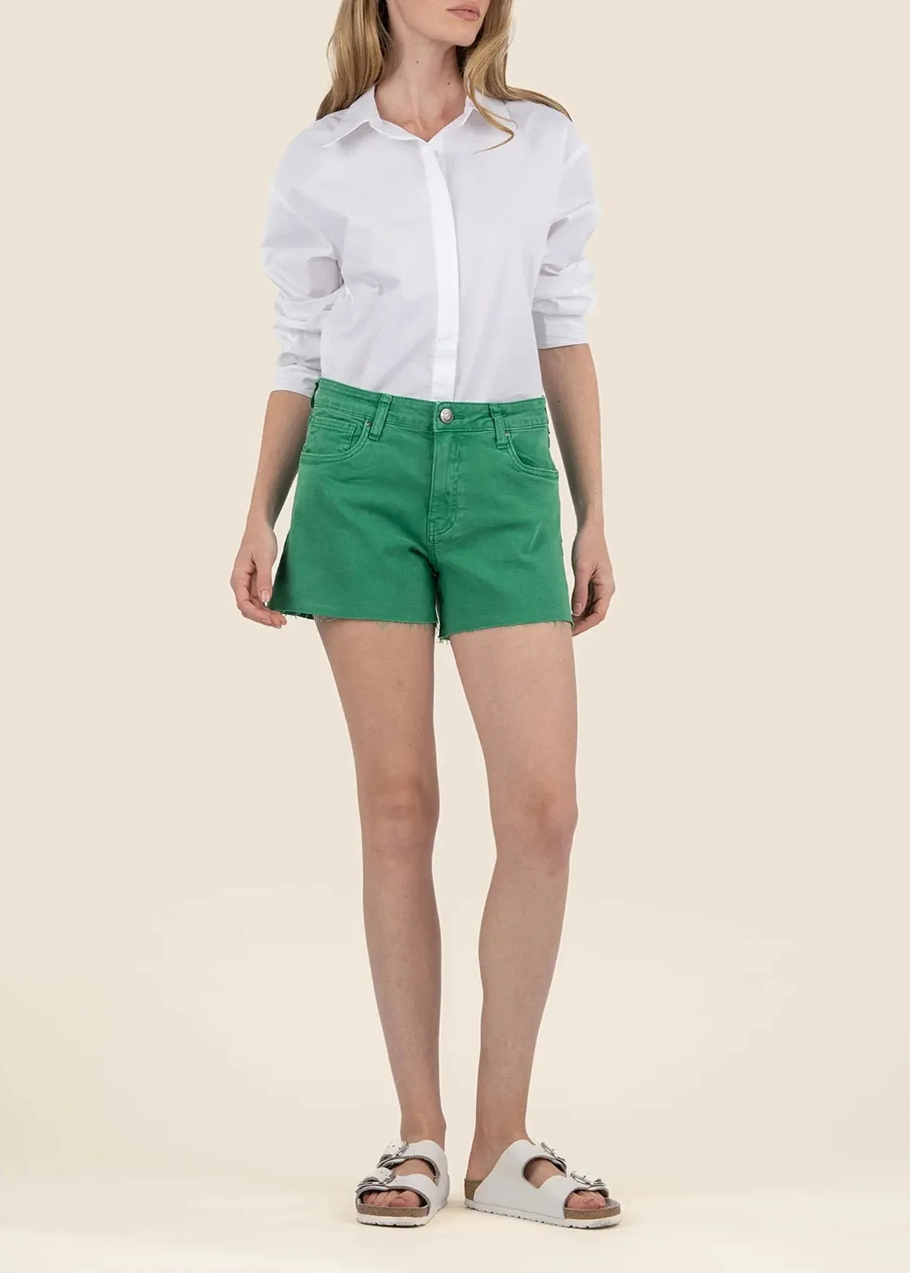 Kut From the Kloth Jane High Rise Short - Green