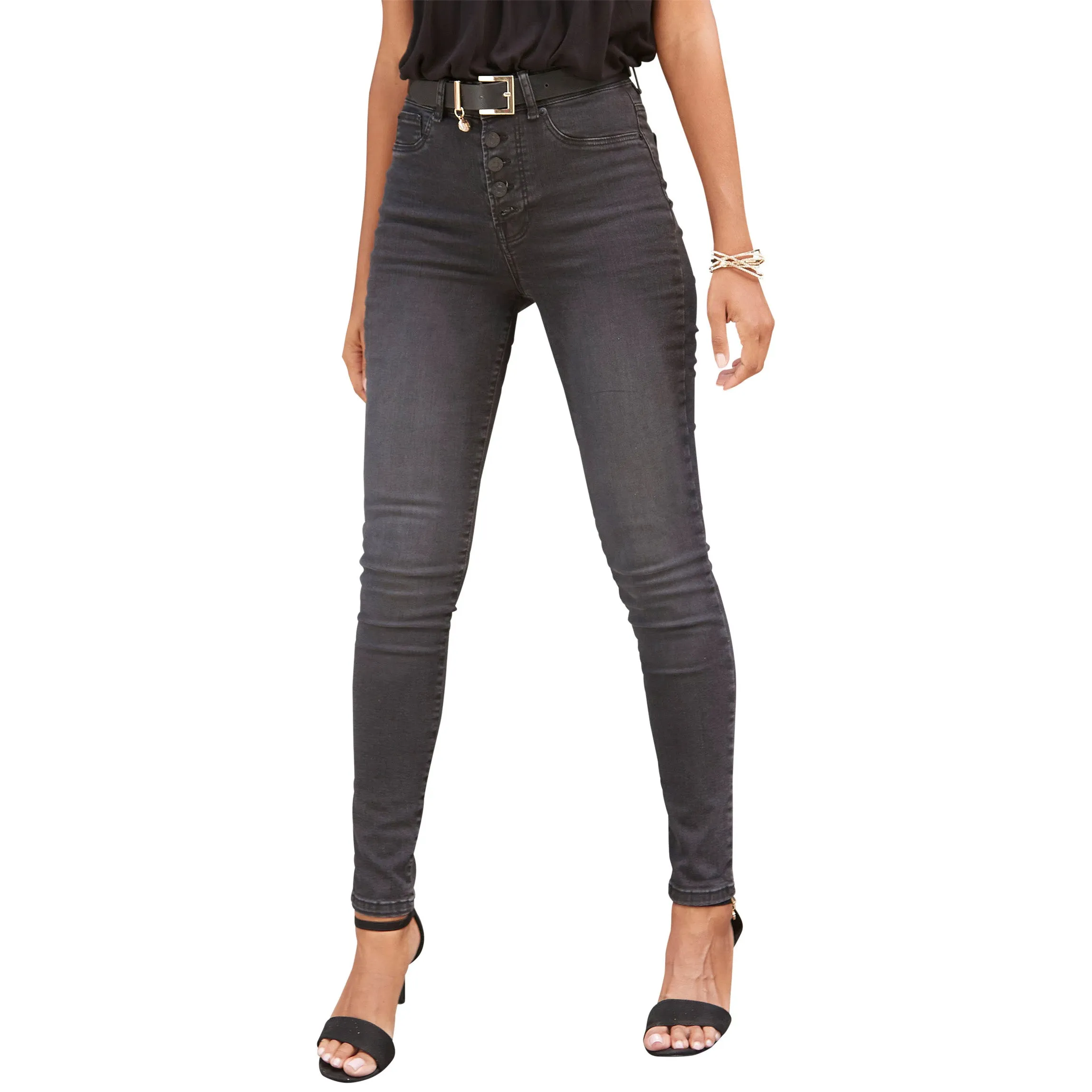 LASCANA Women's High Rise Jeggings