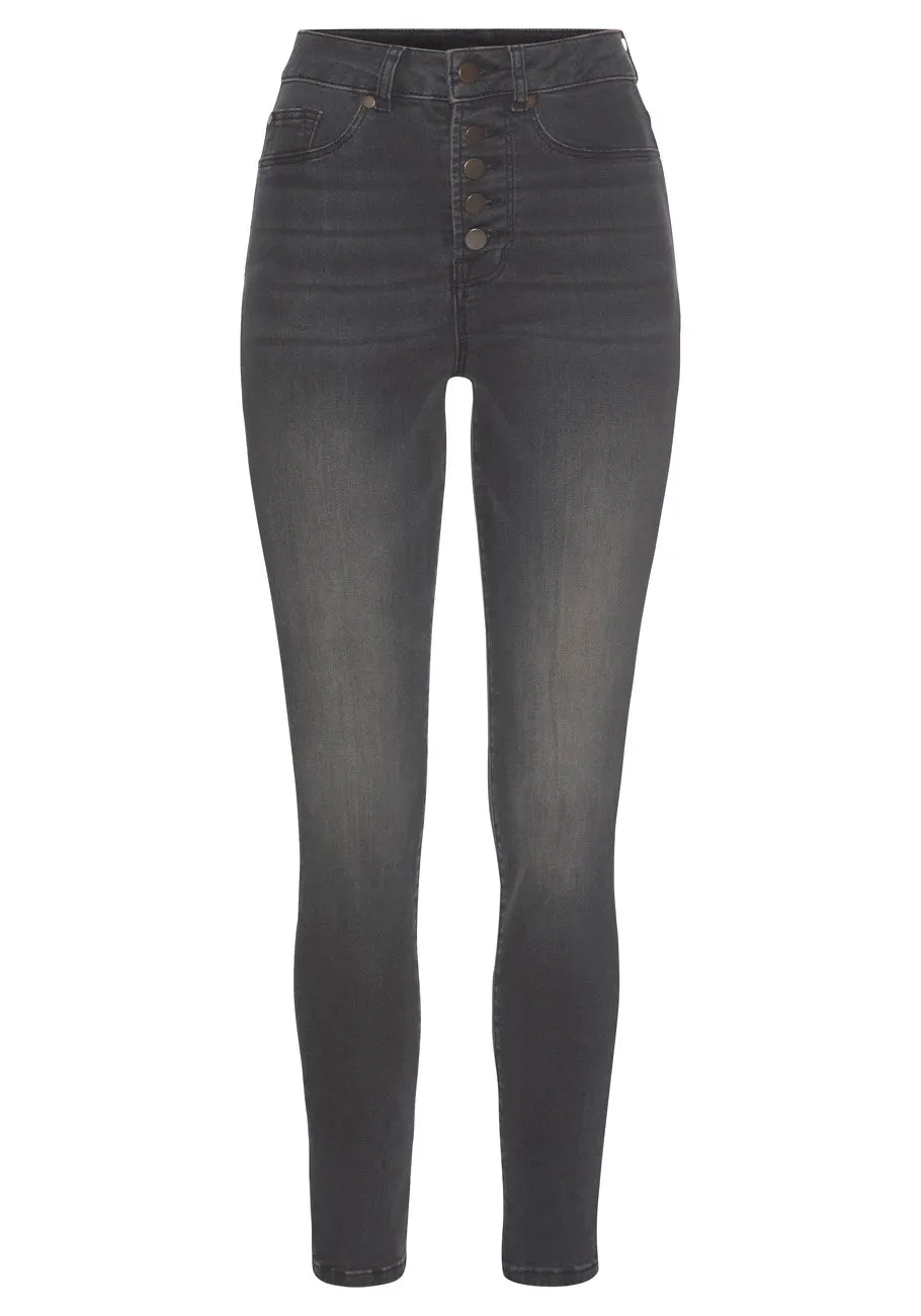 LASCANA Women's High Rise Jeggings