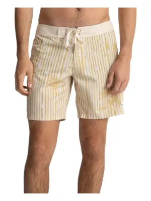 Lily Stripe Trunk In Mustard