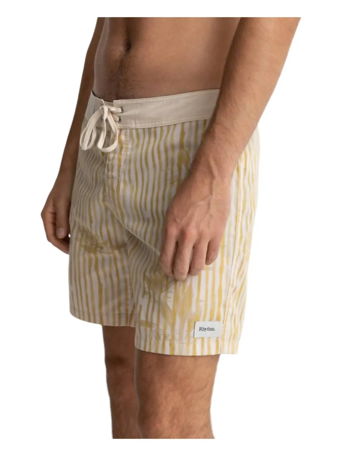 Lily Stripe Trunk In Mustard