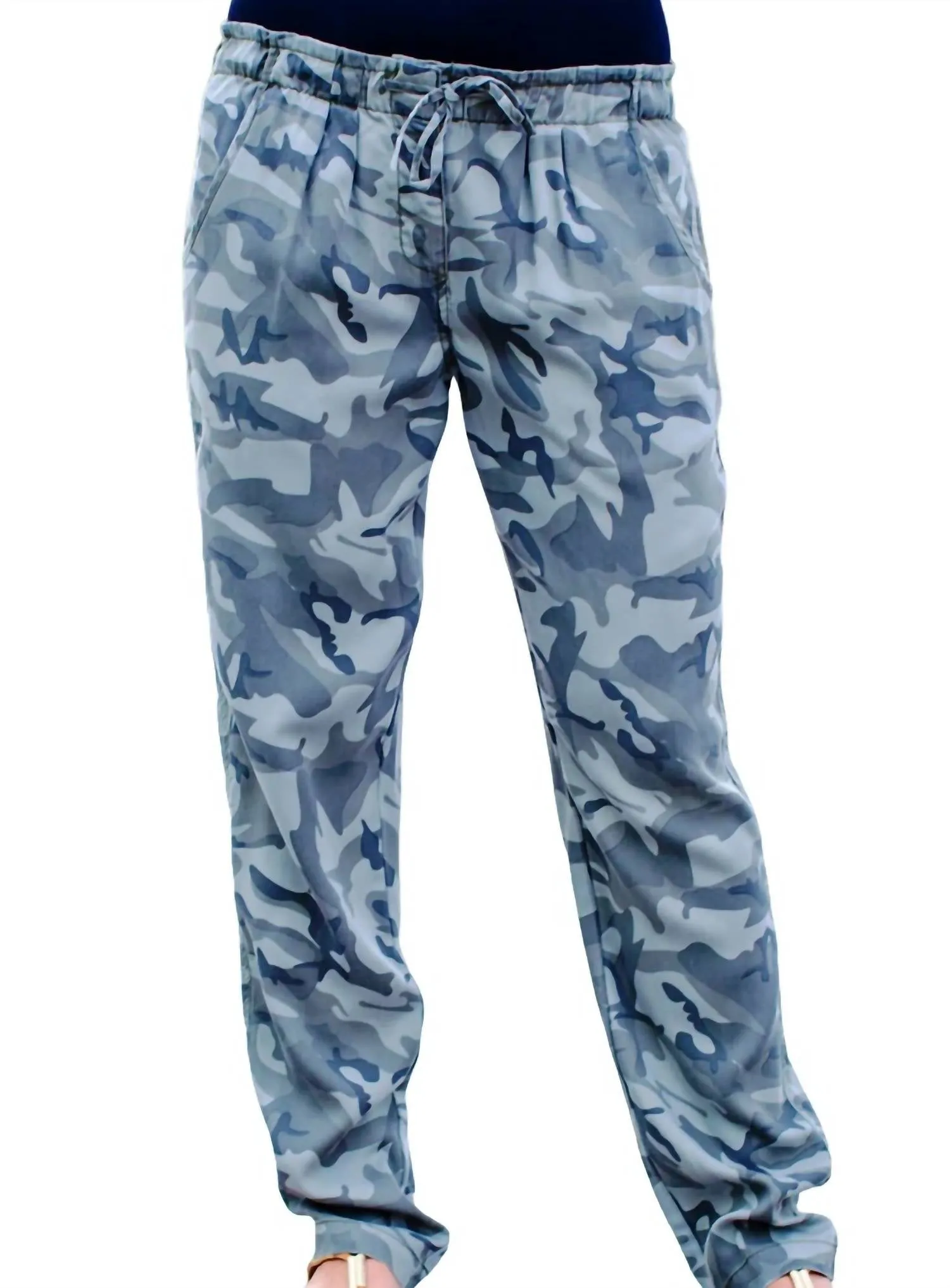 Liza Drawstring Pants In Camo