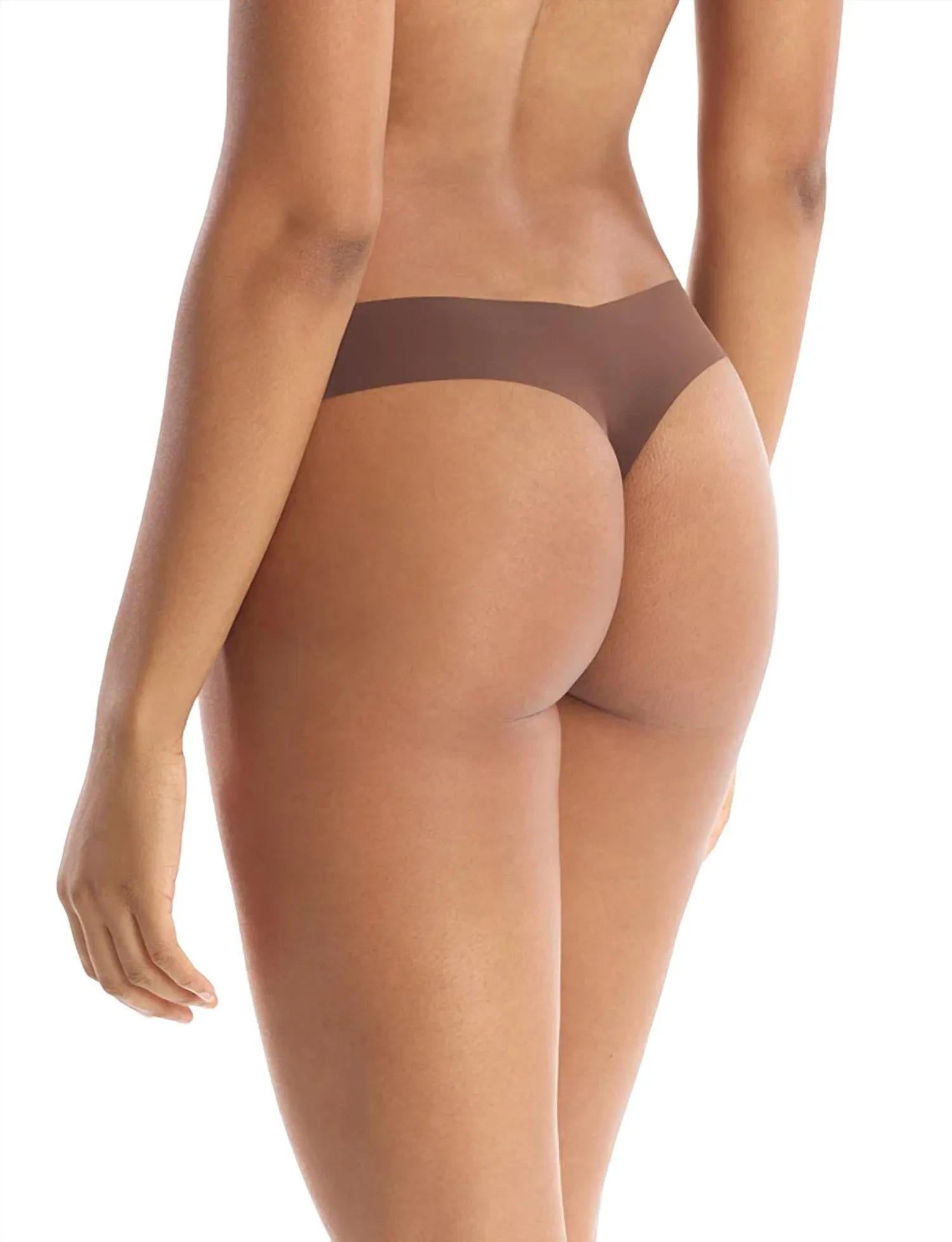 Low Rise Thong Panty In Mocha