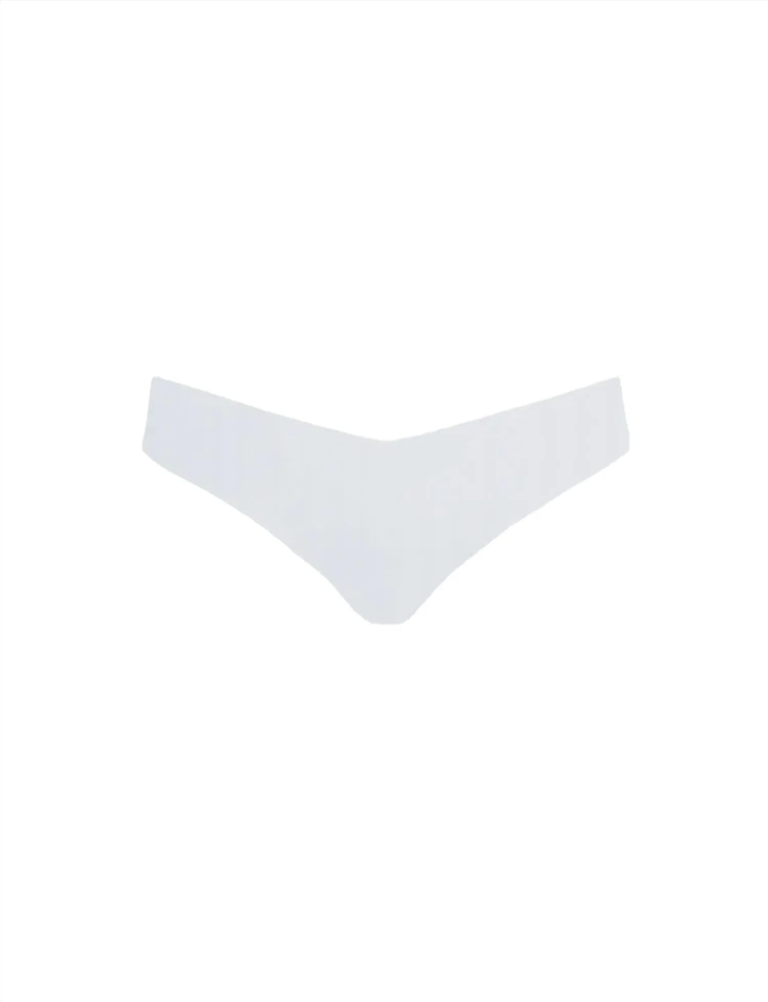 Low Rise Thong Panty In White