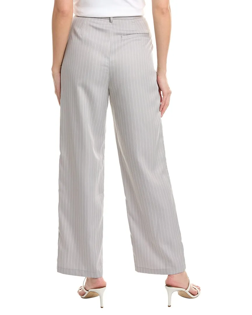 LUXE ALWAYS Pinstripe Pleated Pant
