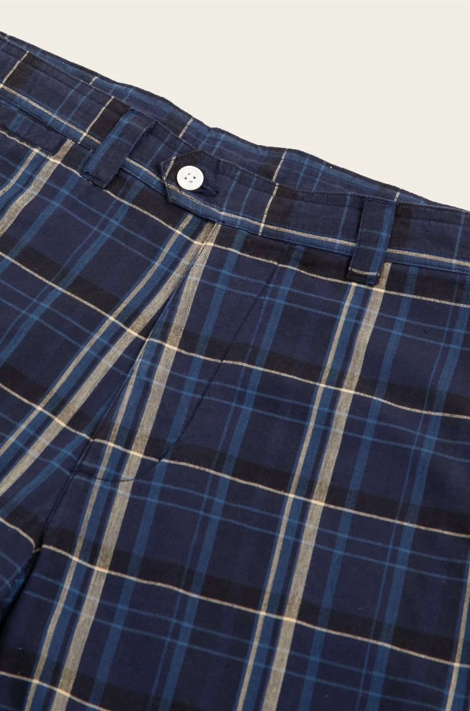 Madras Summer Short In Navy Plaid