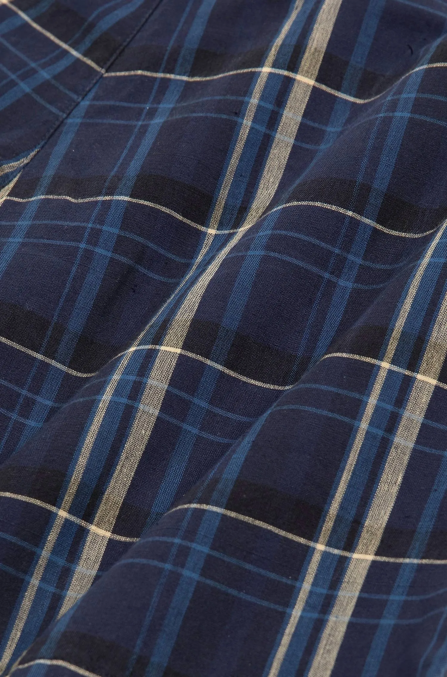 Madras Summer Short In Navy Plaid