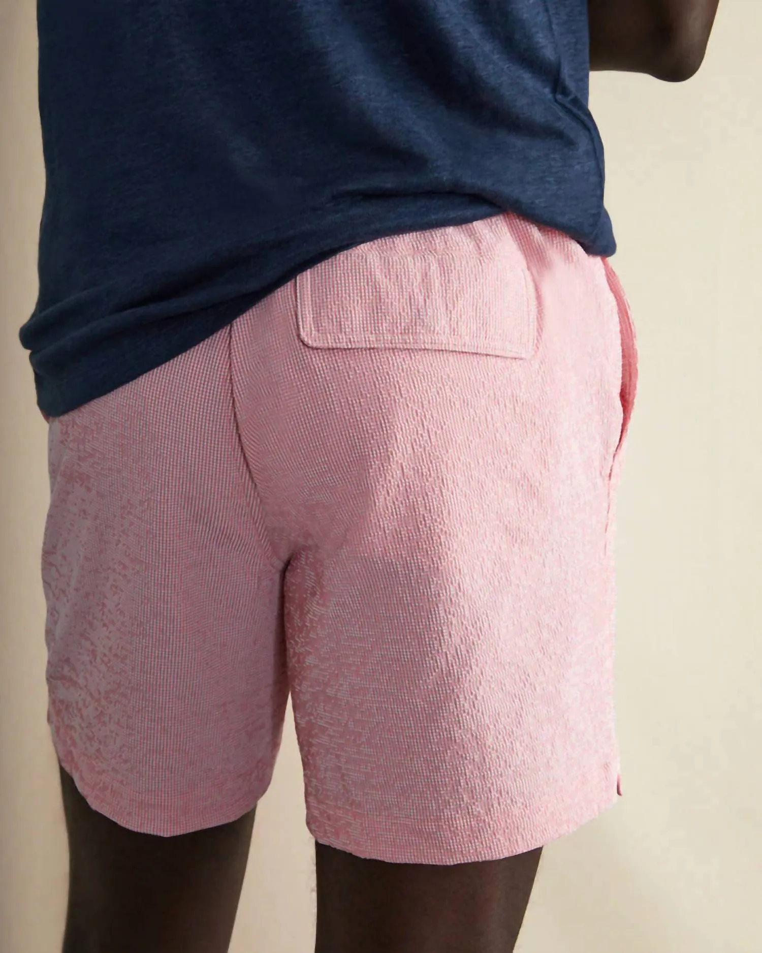 Men Elastic Calder 6" Swim Trunks In Spiced Coral