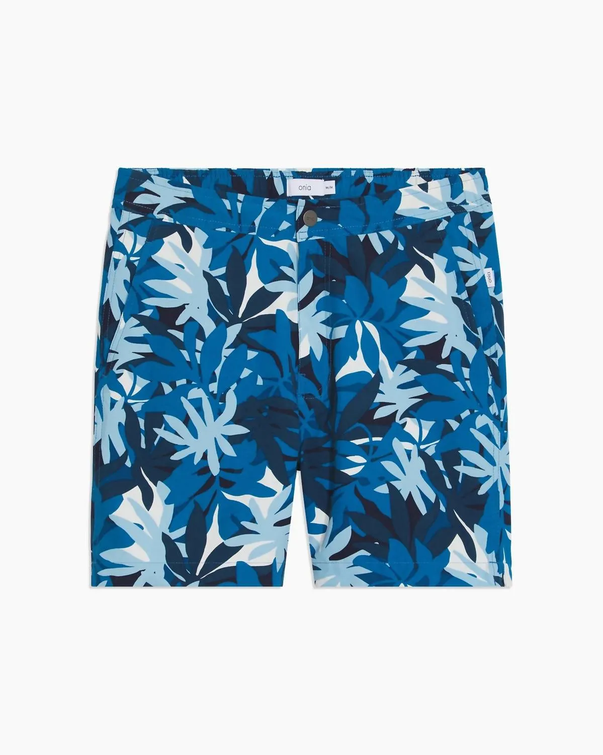 Men Elastic Calder 6" Swim Trunks In Zog Blue Combo