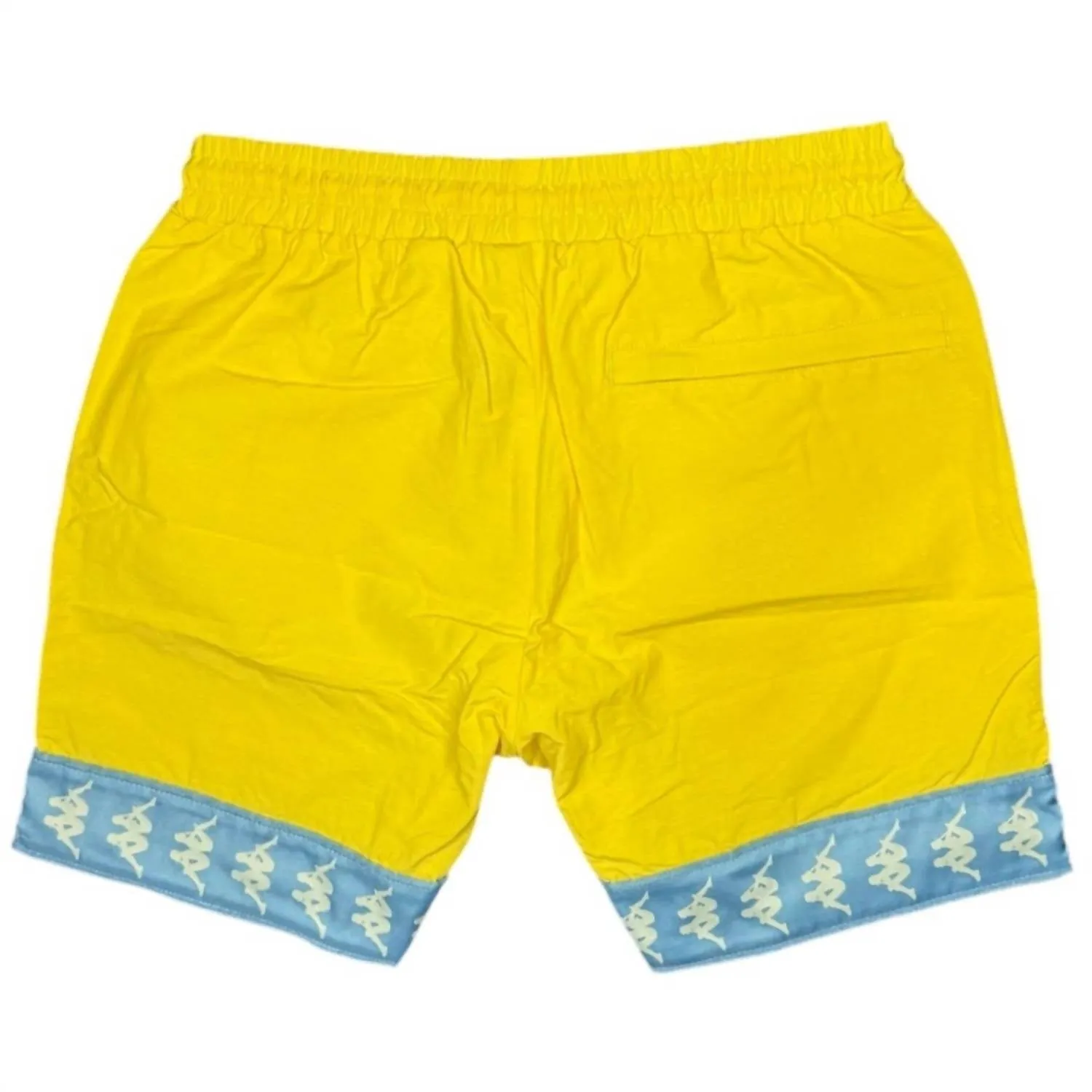 Men's 222 Banda Calabash 3 Woven Shorts In Yellow/light Blue