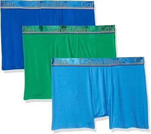 Men's 3-Pack Underwear Comfort Microfiber Trunks In Skyview/misty/impulsive
