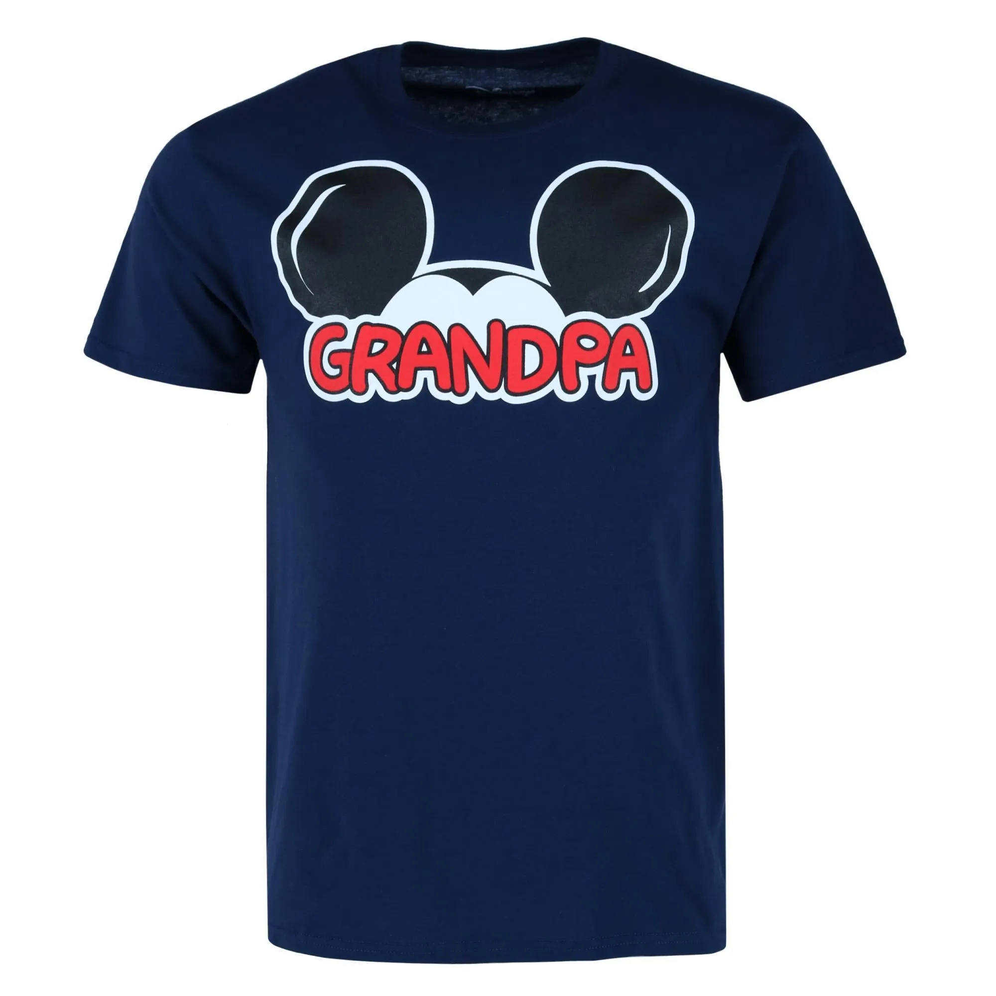 Men's Big and Tall Mickey Mouse Grandpa Family T-Shirt