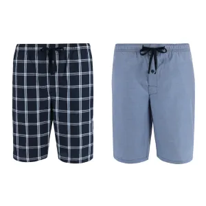 Men's Big and Tall Woven Cotton Pajama Sleep Shorts (Pack of 2)