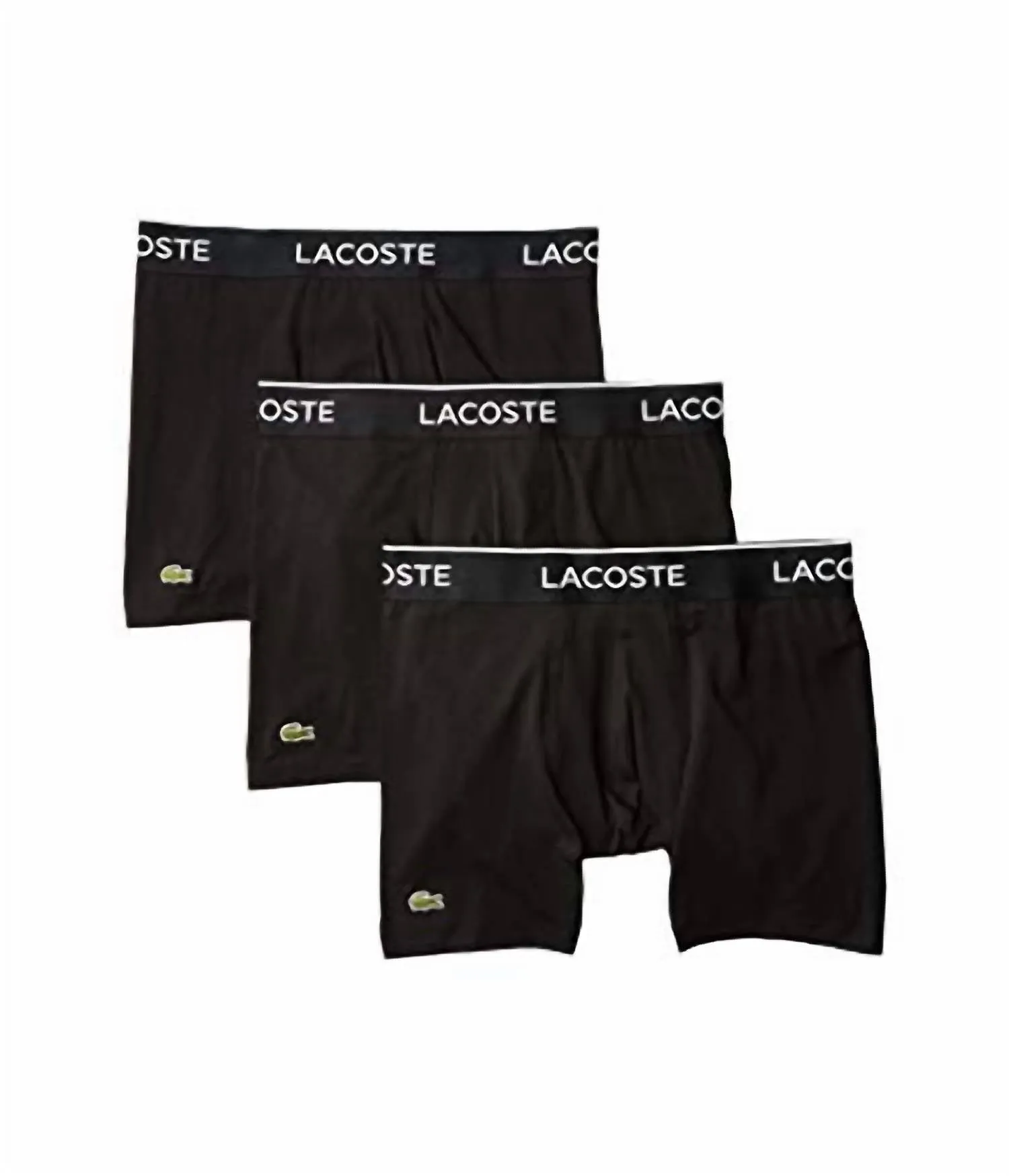 Men's Casual Classic 3 Pack Cotton Stretch Boxer Briefs In Black