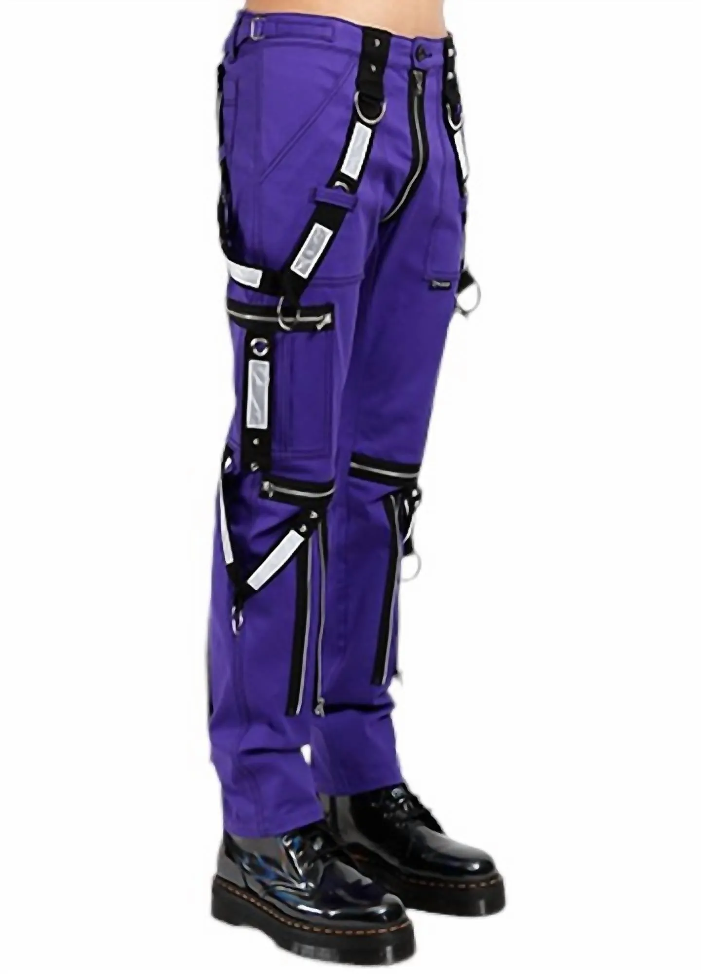 Men's Electric Reflector Pants In Purple