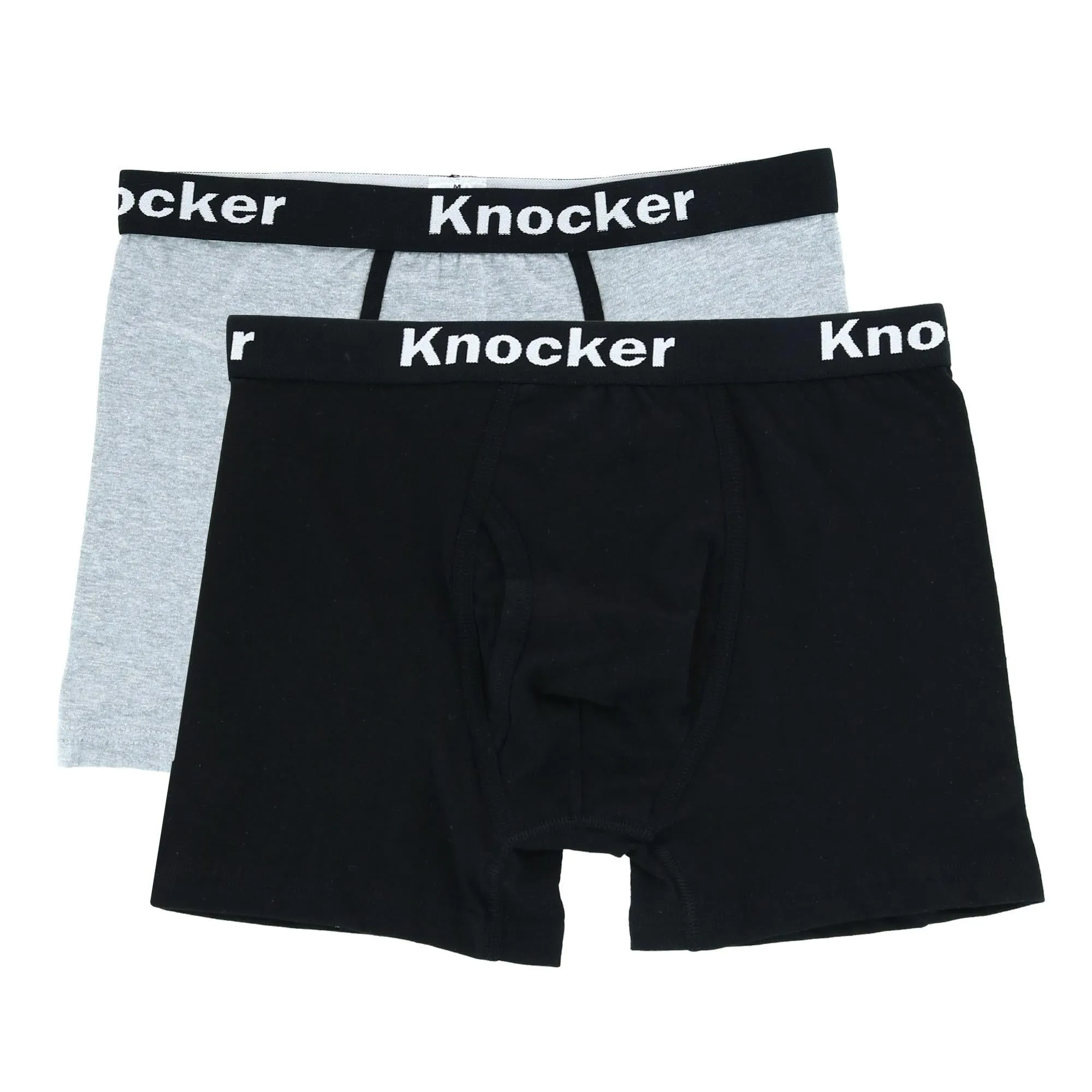 Men's Extended Size Boxer Briefs with Contrasting Trim