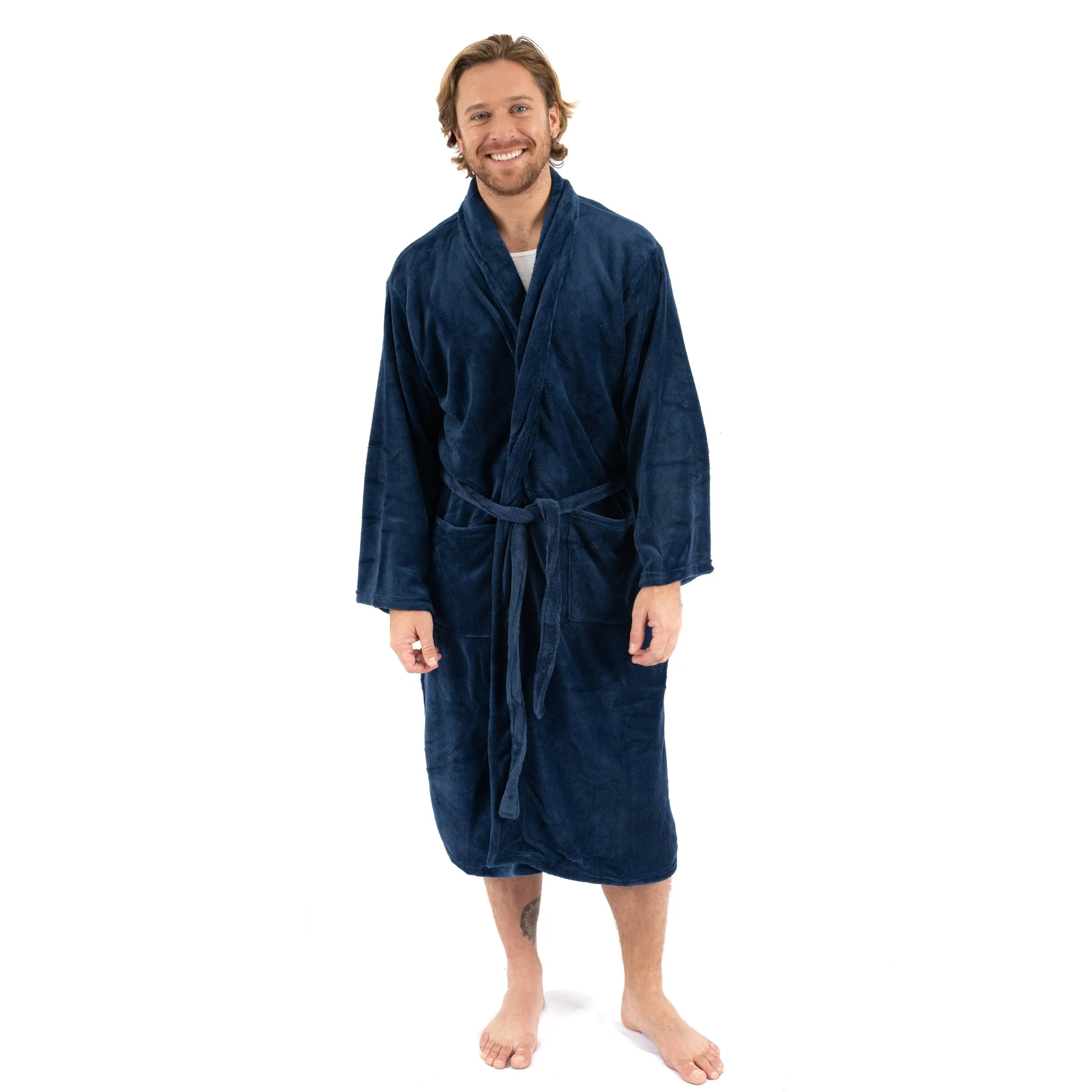 Mens Fleece Robe
