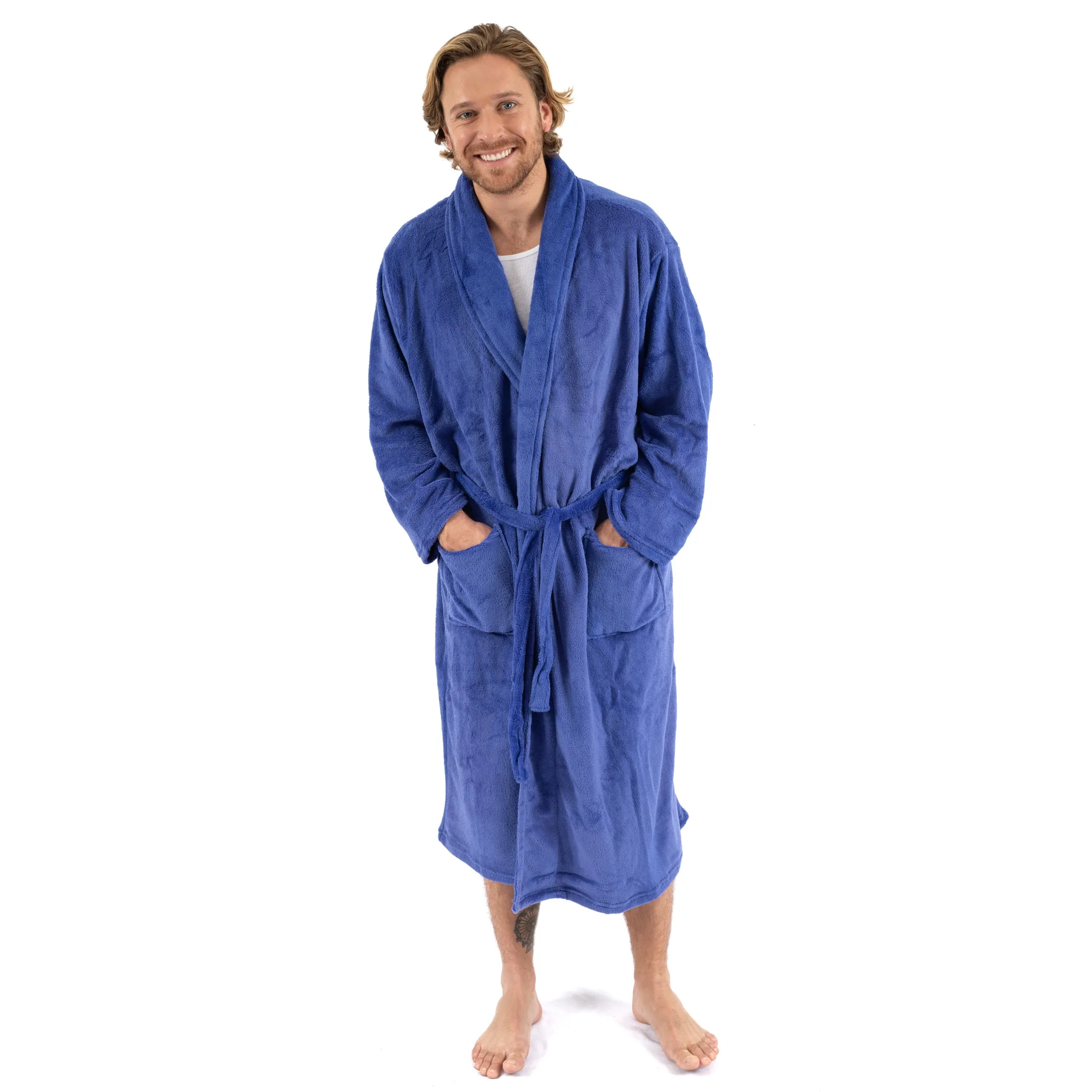 Mens Fleece Robe