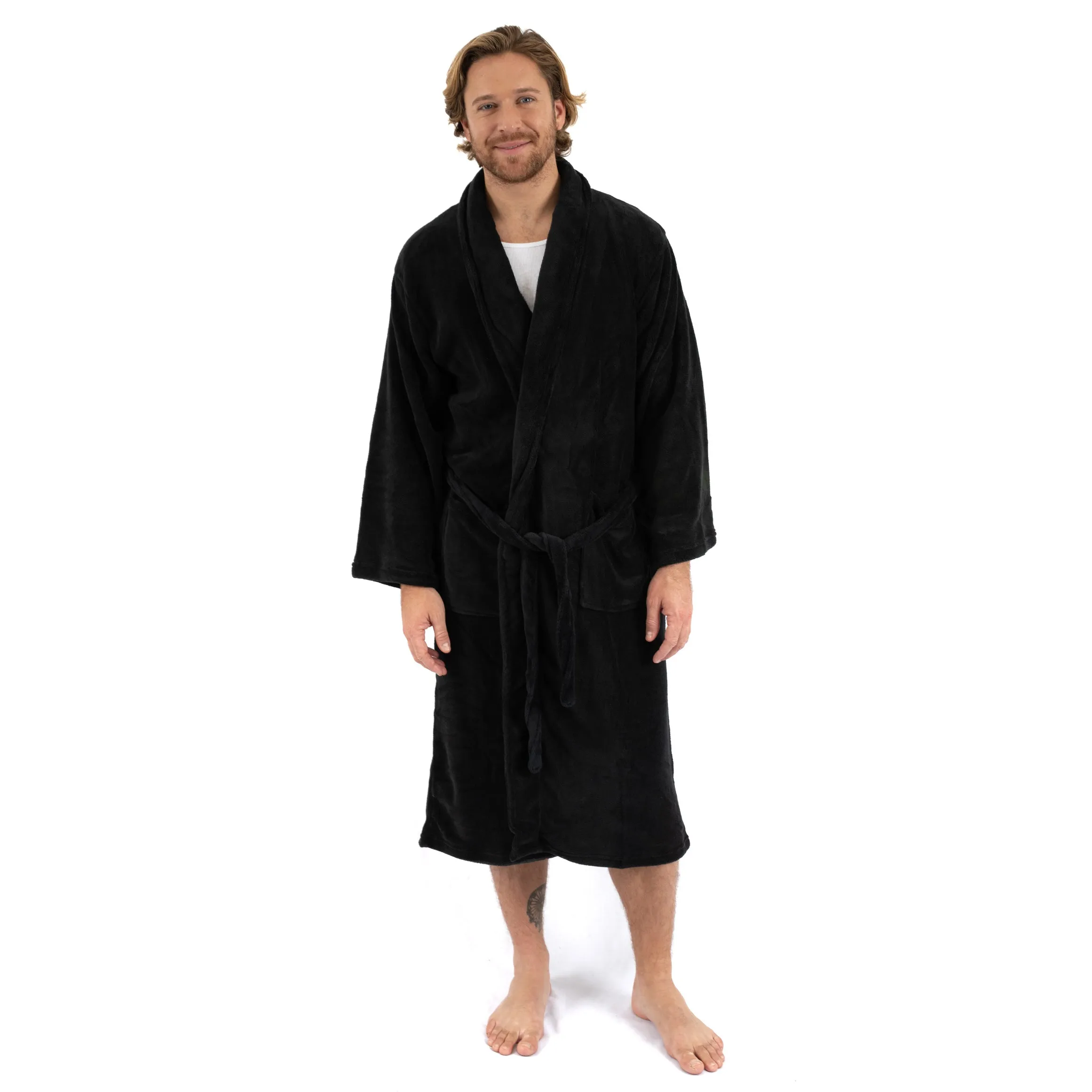 Mens Fleece Robe