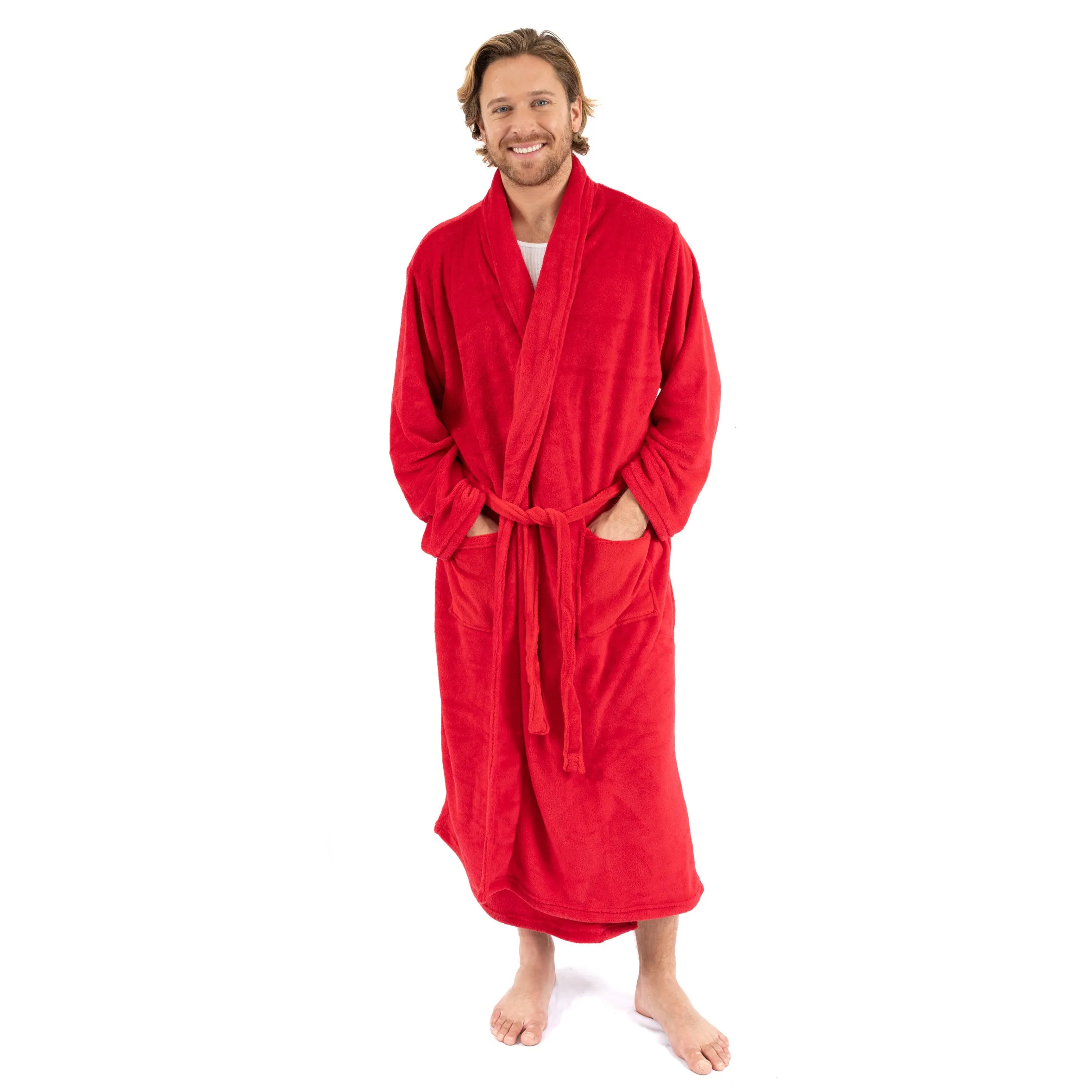Mens Fleece Robe
