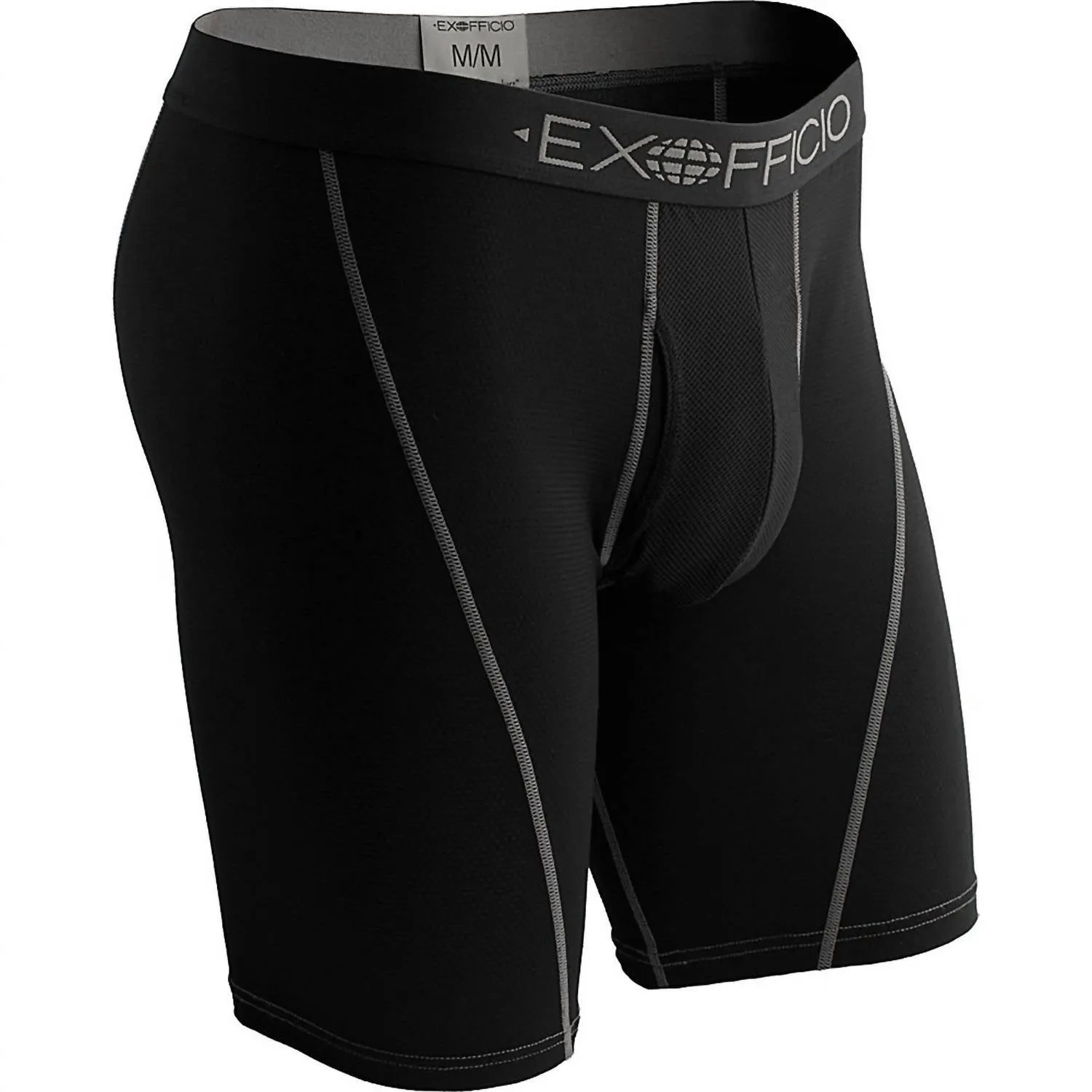Men's Give-N-Go Sport Mesh 6-Inch Boxer Brief In Solid Black