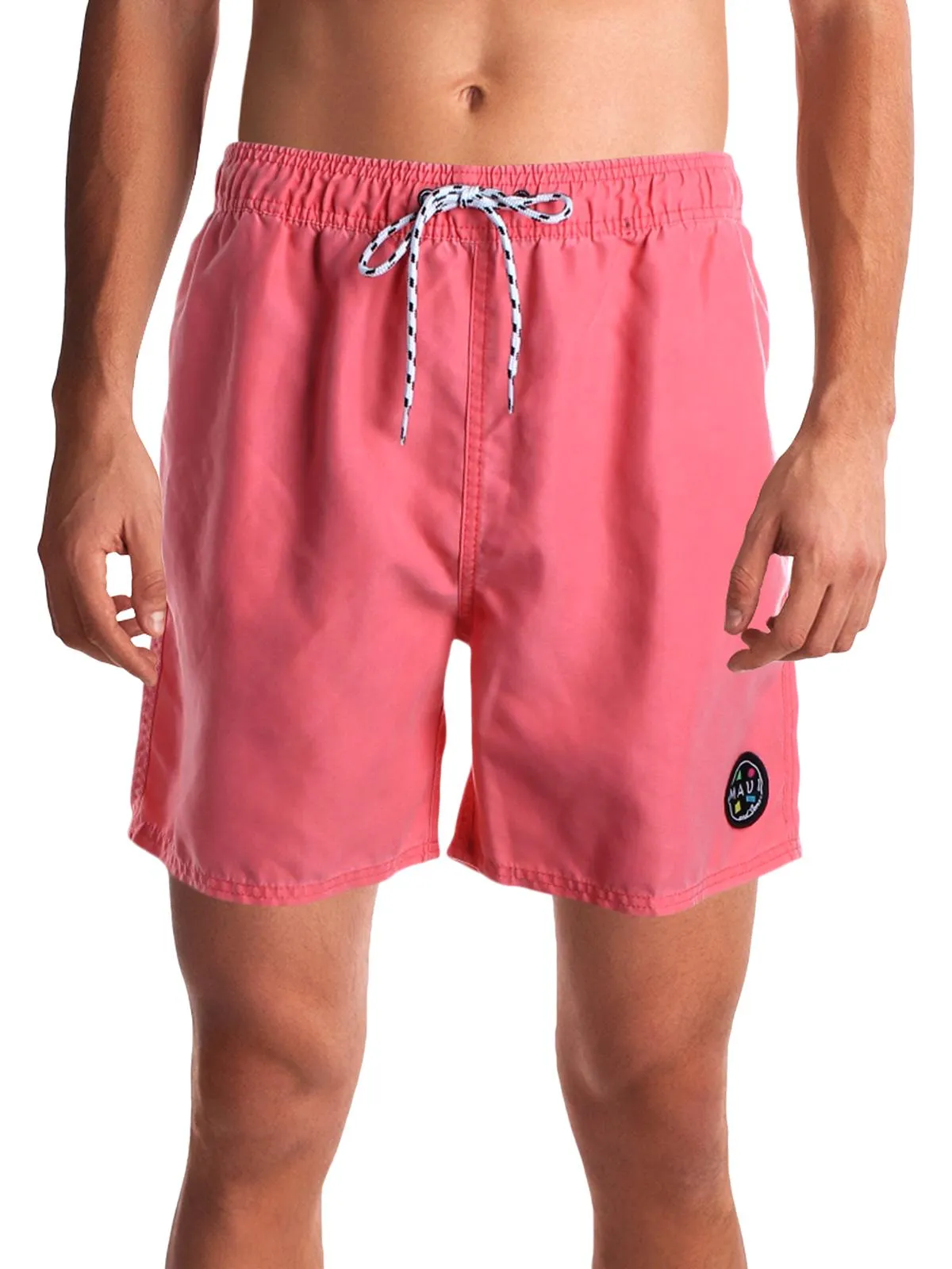 Mens Logo Embroidered Swim Trunks