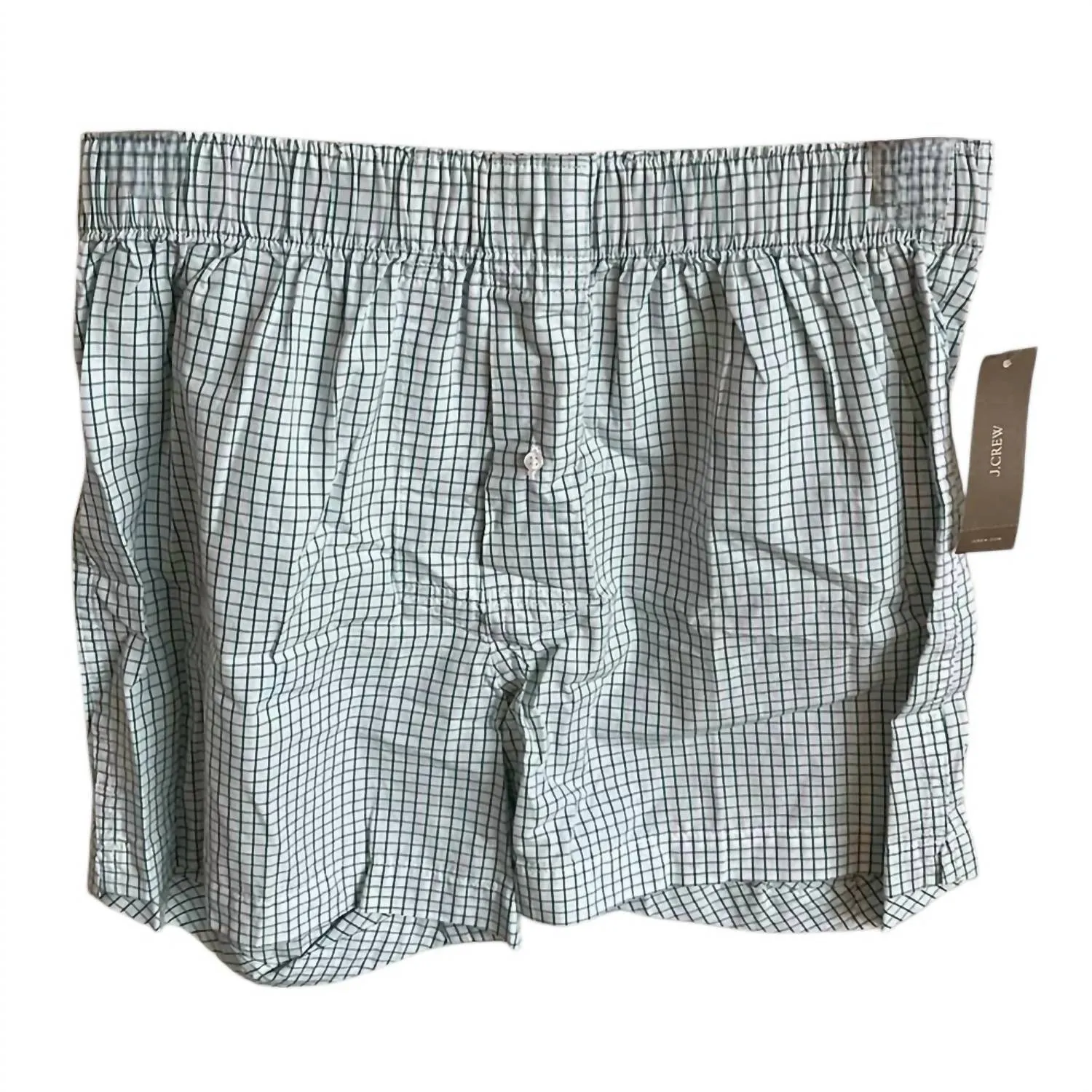 Men's Patterned Boxers In Green/white
