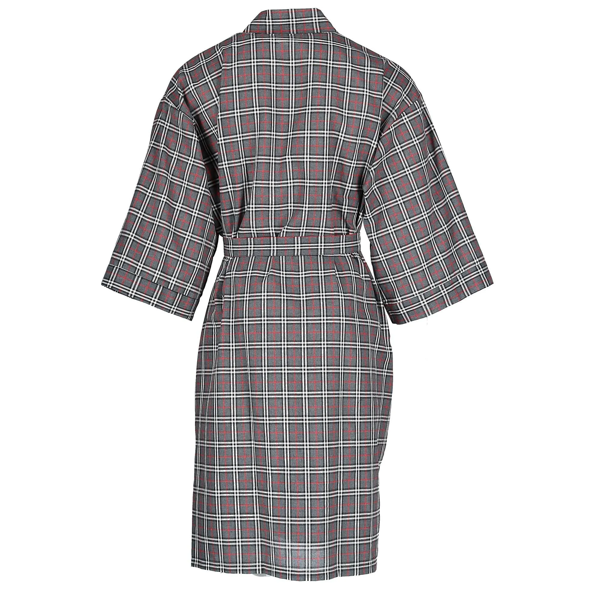 Men's Plaid Broadcloth Robe