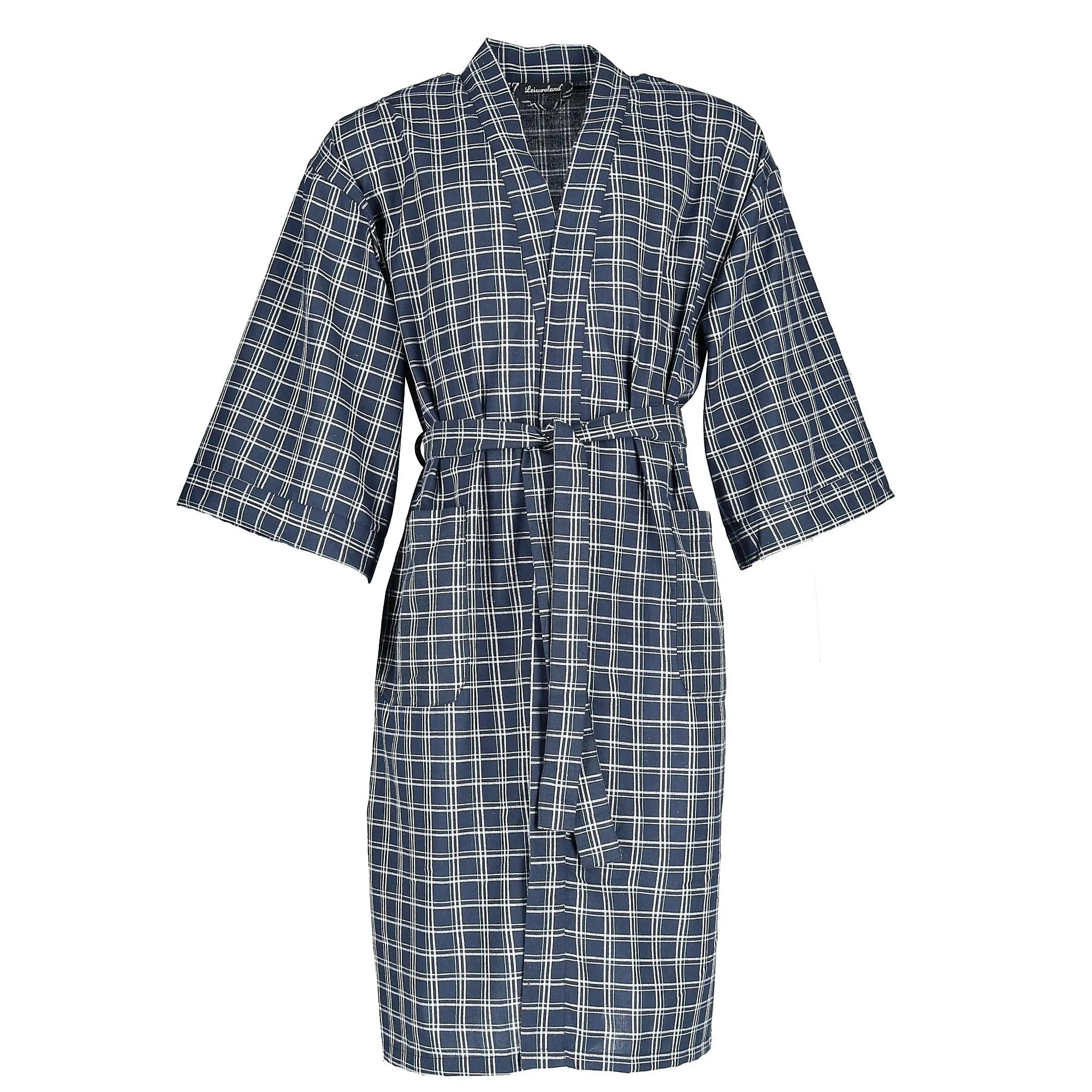 Men's Plaid Broadcloth Robe