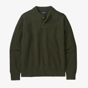 MEN'S RECYCLED WOOL-BLEND BUTTONED SWEATER