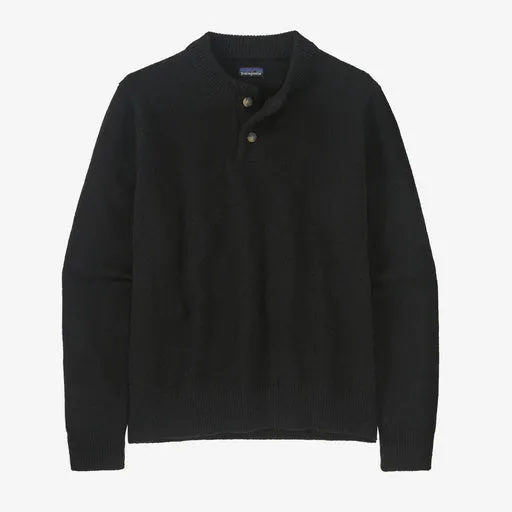 MEN'S RECYCLED WOOL-BLEND BUTTONED SWEATER