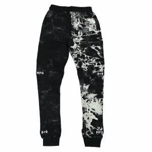 Men's Strapped Up Fleece Sweatpants In Oreo Tie Dye