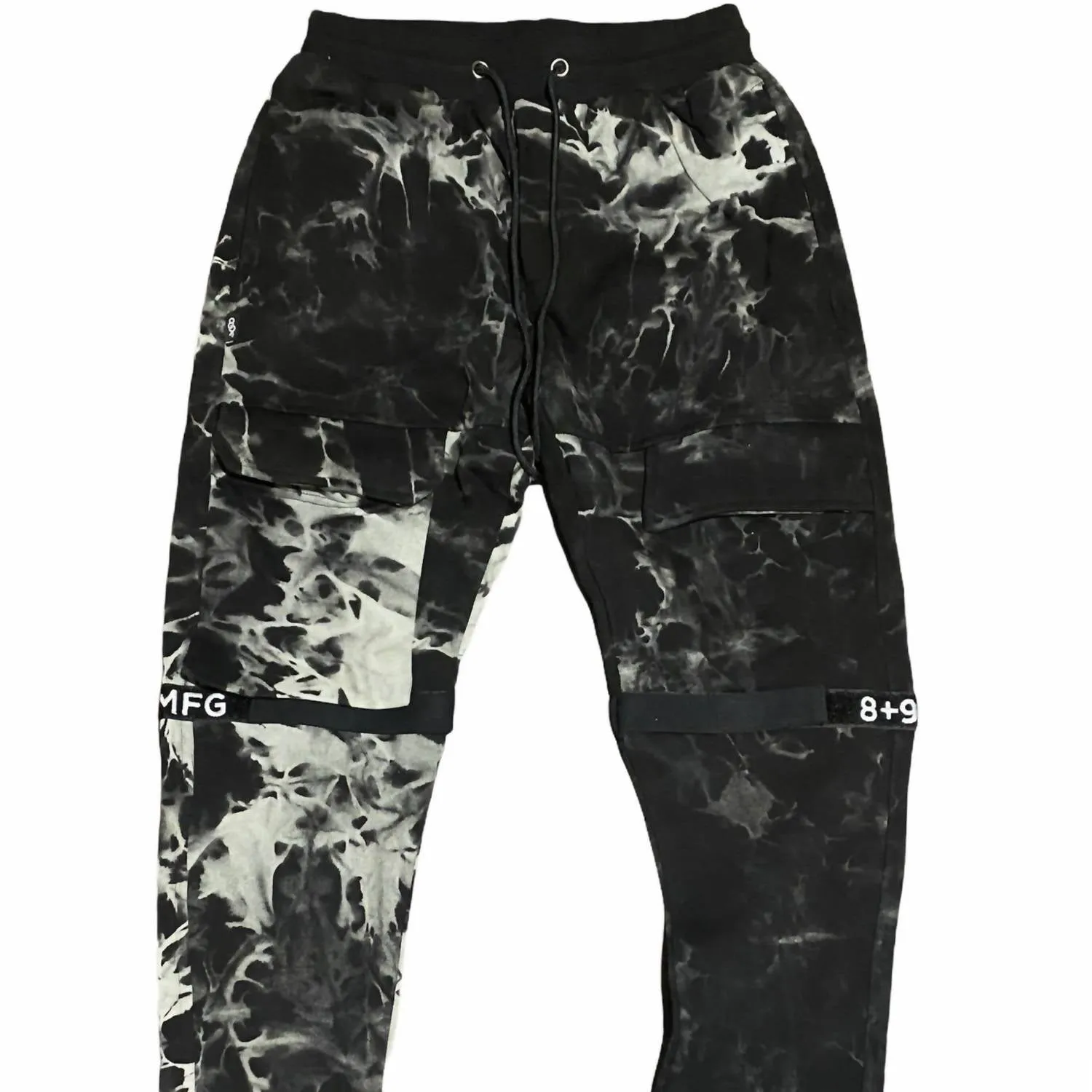 Men's Strapped Up Fleece Sweatpants In Oreo Tie Dye