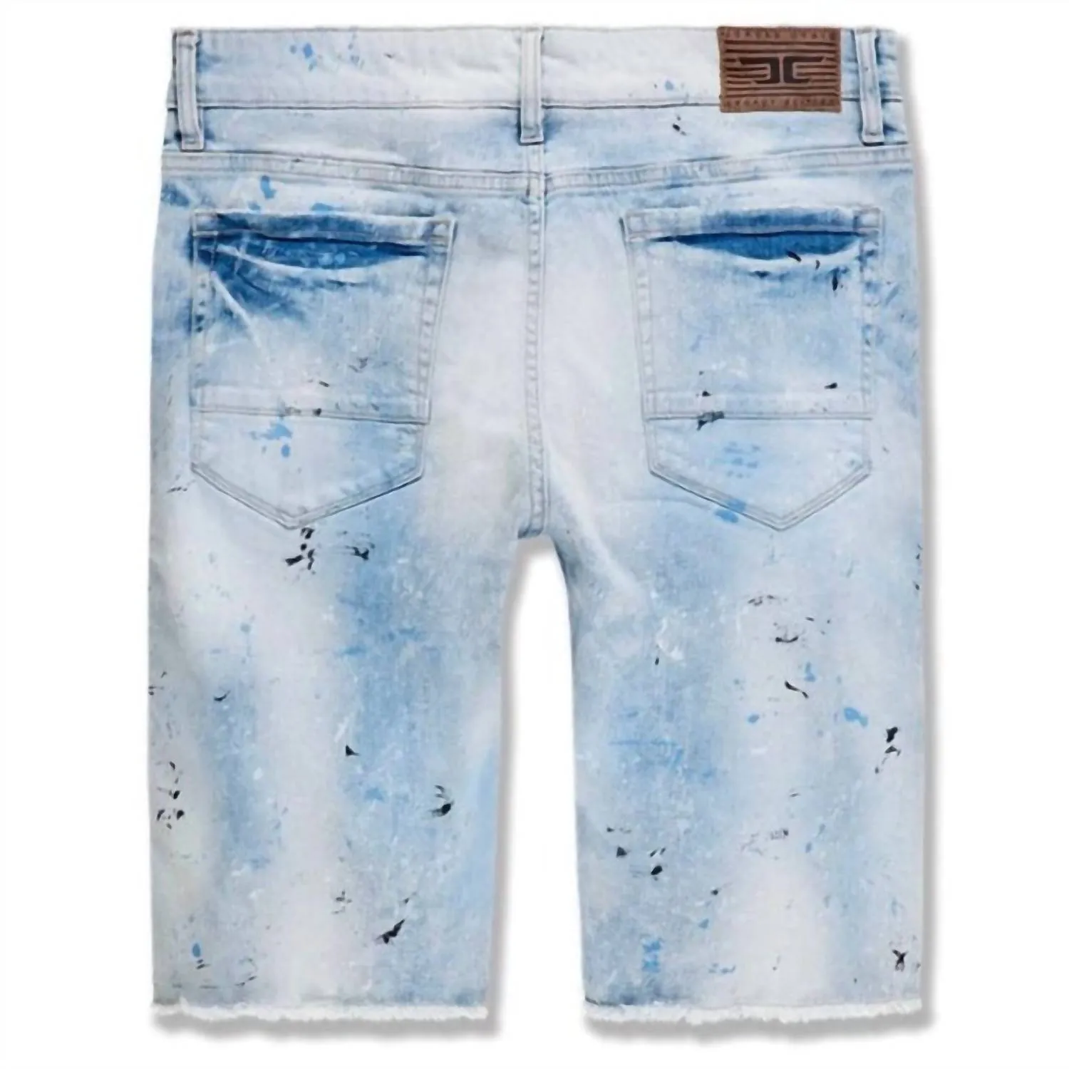 Men's Time's Up Denim Shorts In Ice Blue