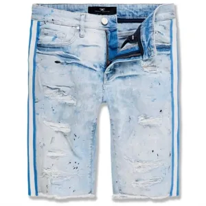 Men's Time's Up Denim Shorts In Ice Blue