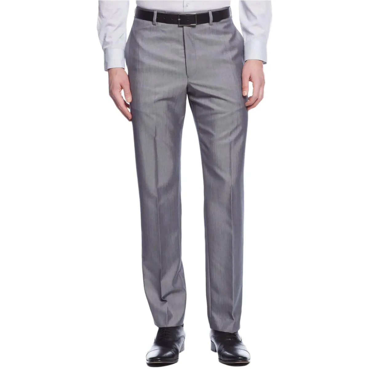 Mens Woven Slim Fit Dress Pants