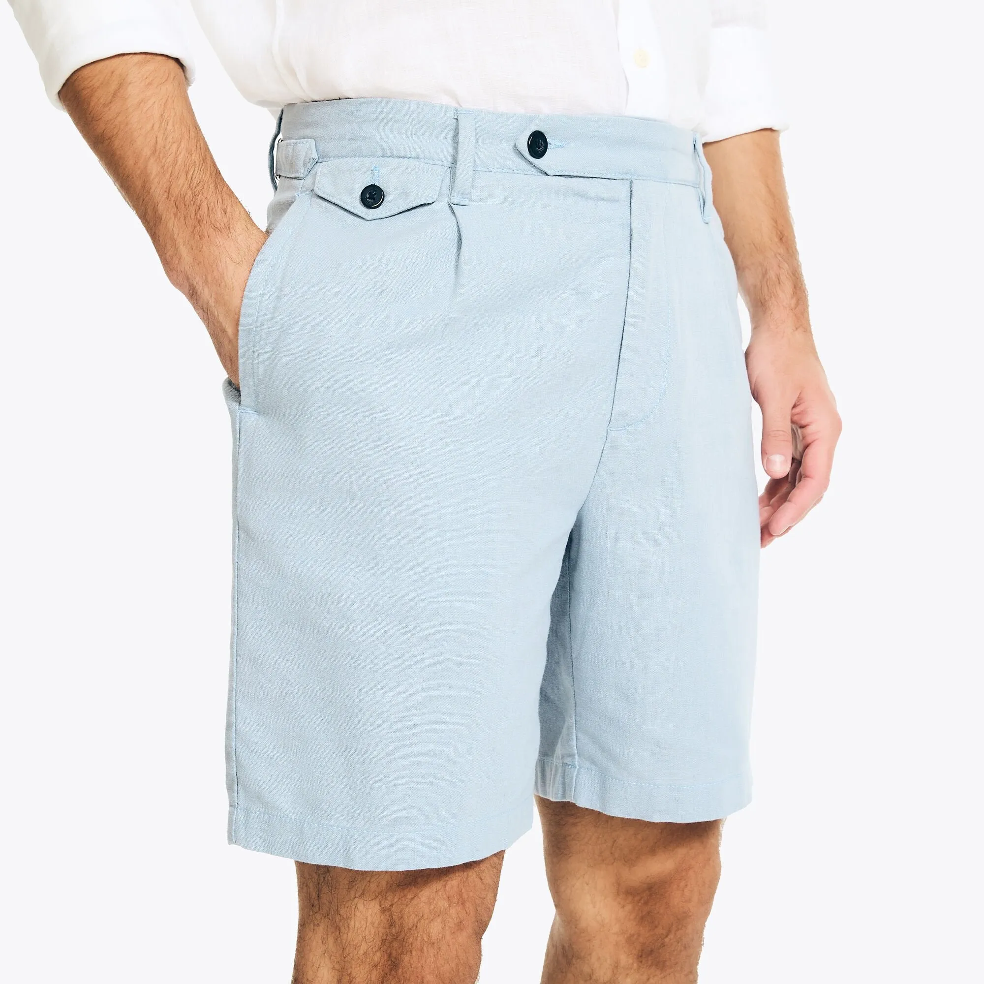 Nautica Mens Sustainably Crafted 8.5" Pleated Short