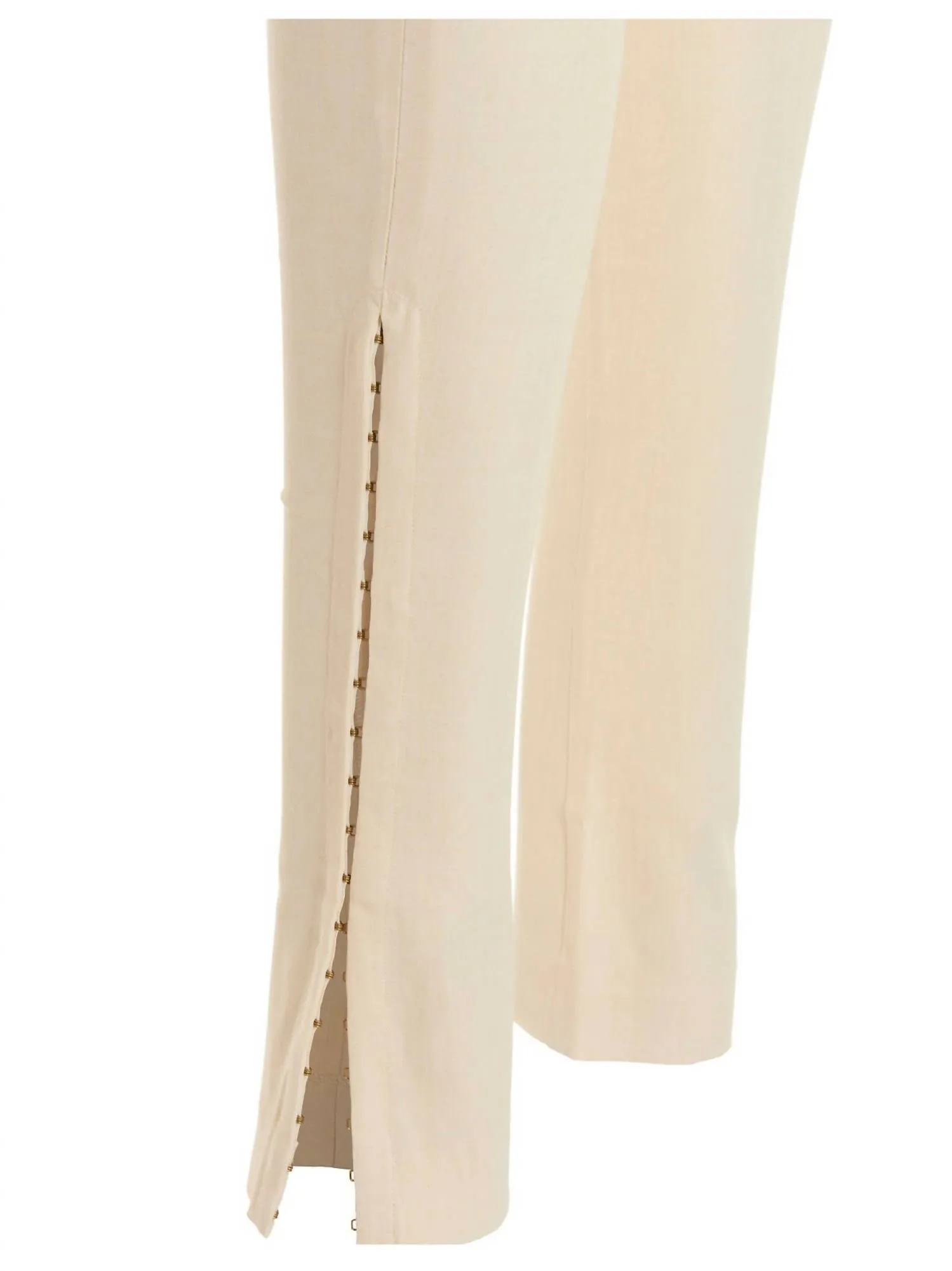 Obiou Slit Detail Pant In Optic White