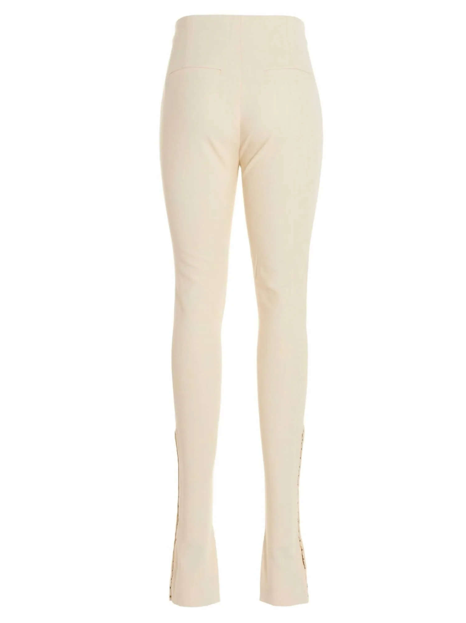 Obiou Slit Detail Pant In Optic White