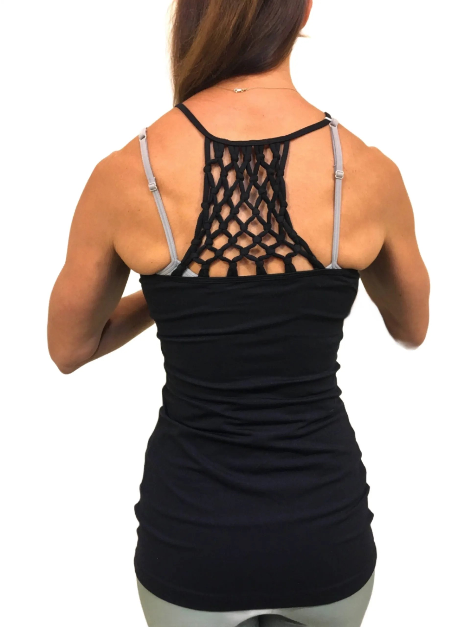 Onzie Flow Padded Fisherman's Net Tank 313 Assorted