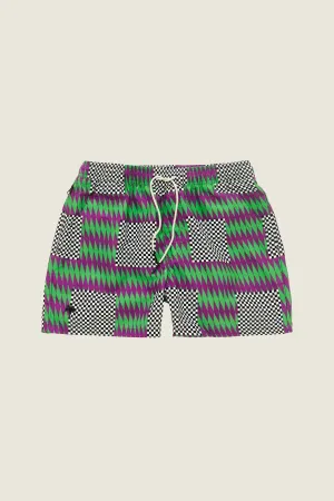 Orchid Chess Swim Shorts