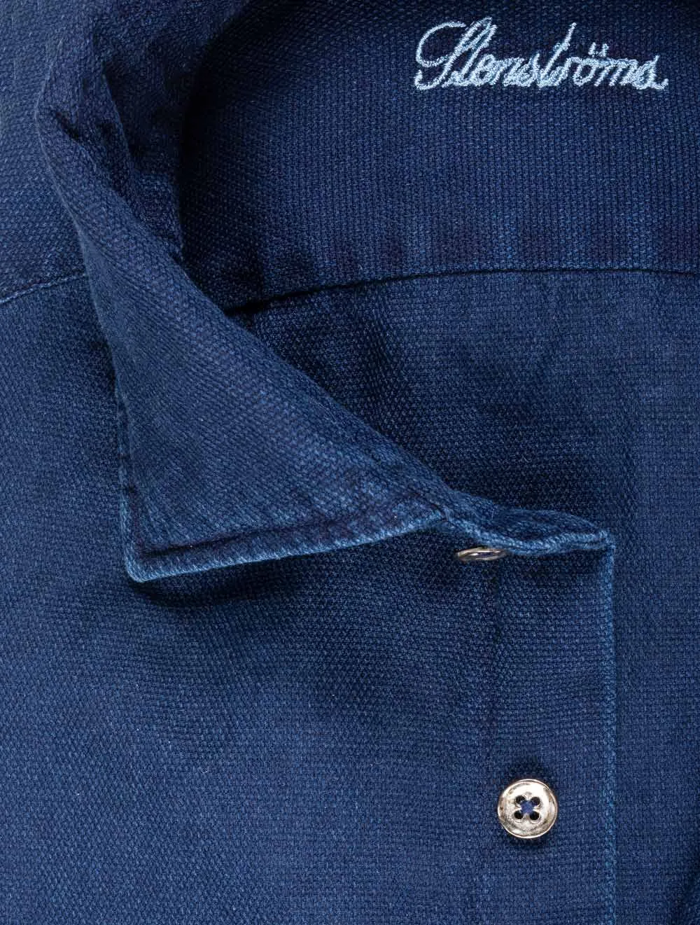 Pique Weave Denim Shirt Navy
