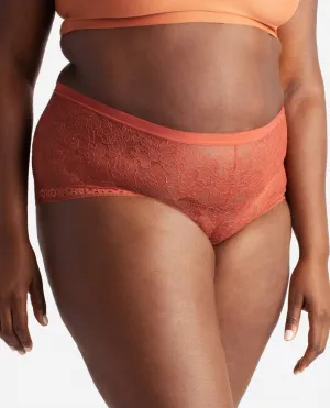 Plus Size 3-Pack Lace Boyshort Underwear In Sweet Harvest Multi