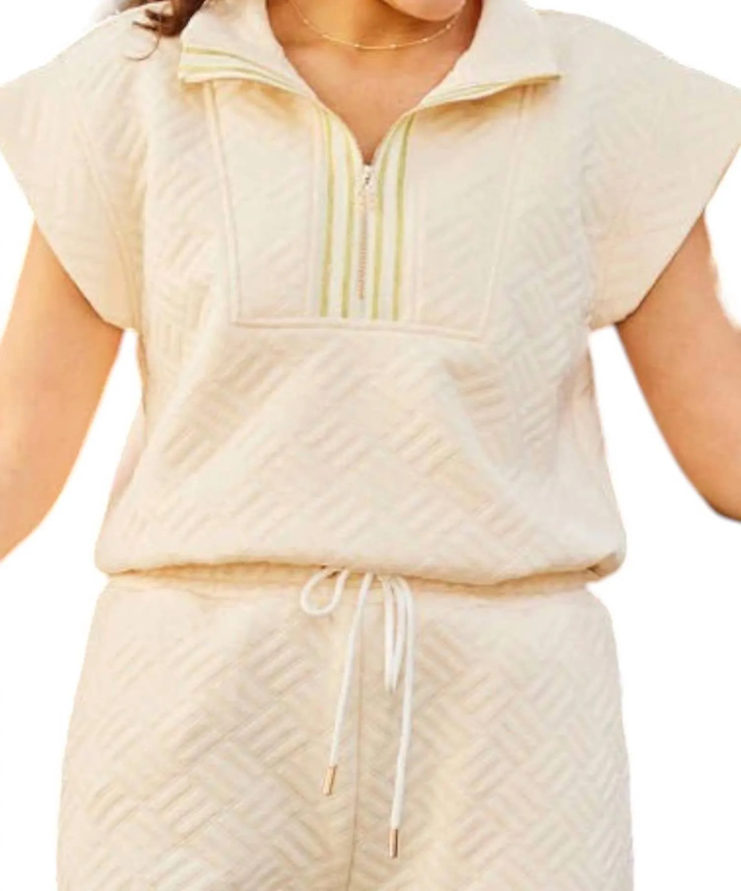 Poppi Zip Set In Natural