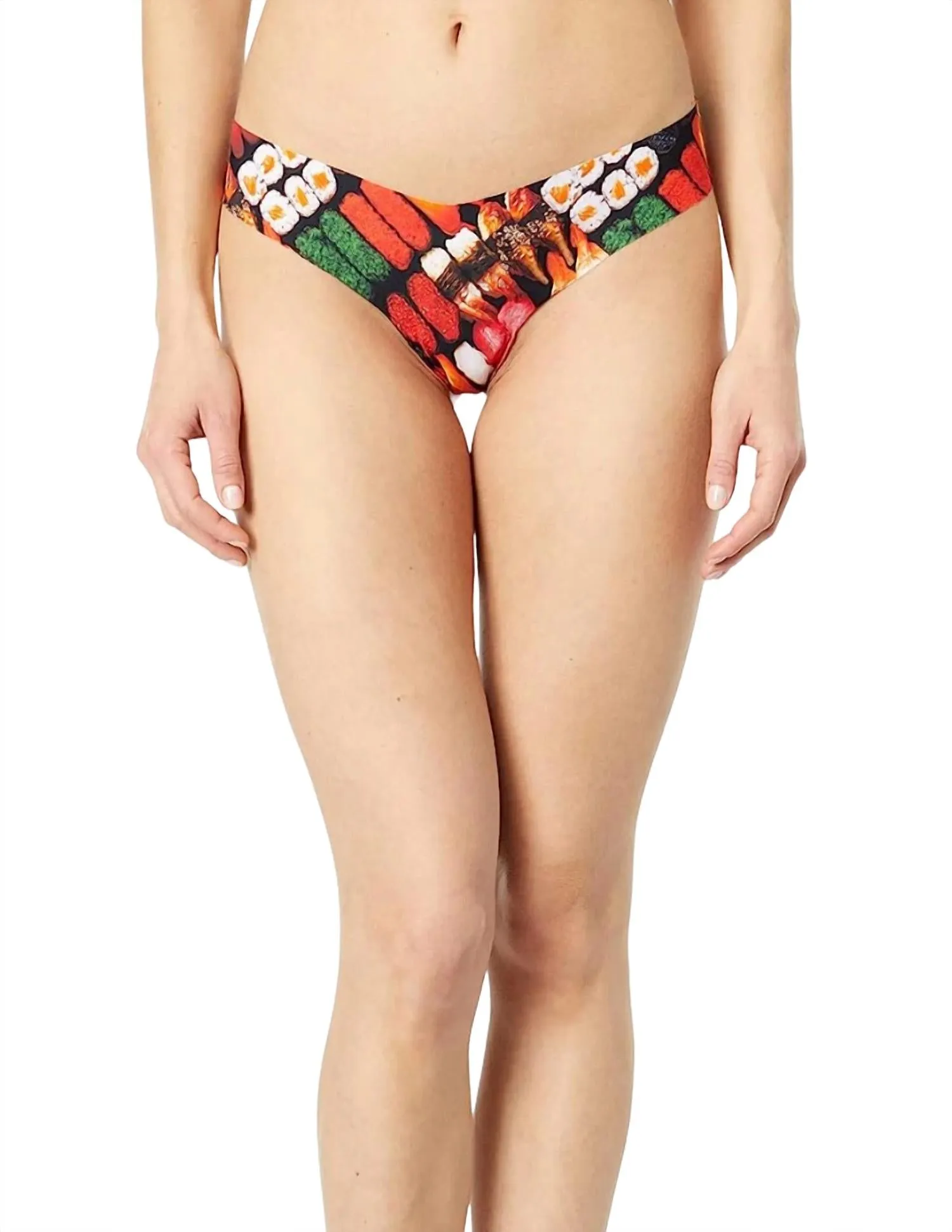 Printed Low Rise Thong In Bento