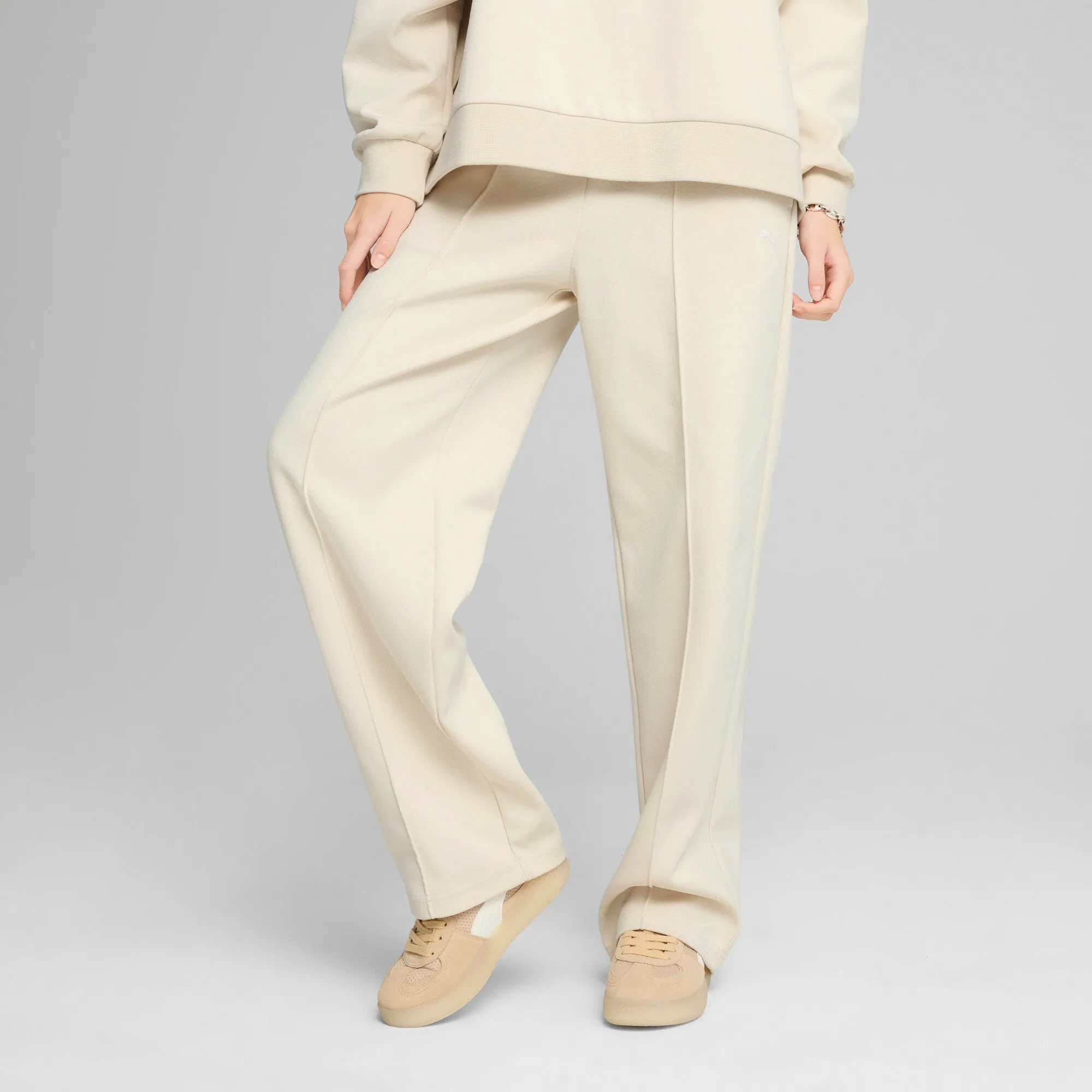 PUMA Women's Wardrobe Essentials Straight Pintuck Pants