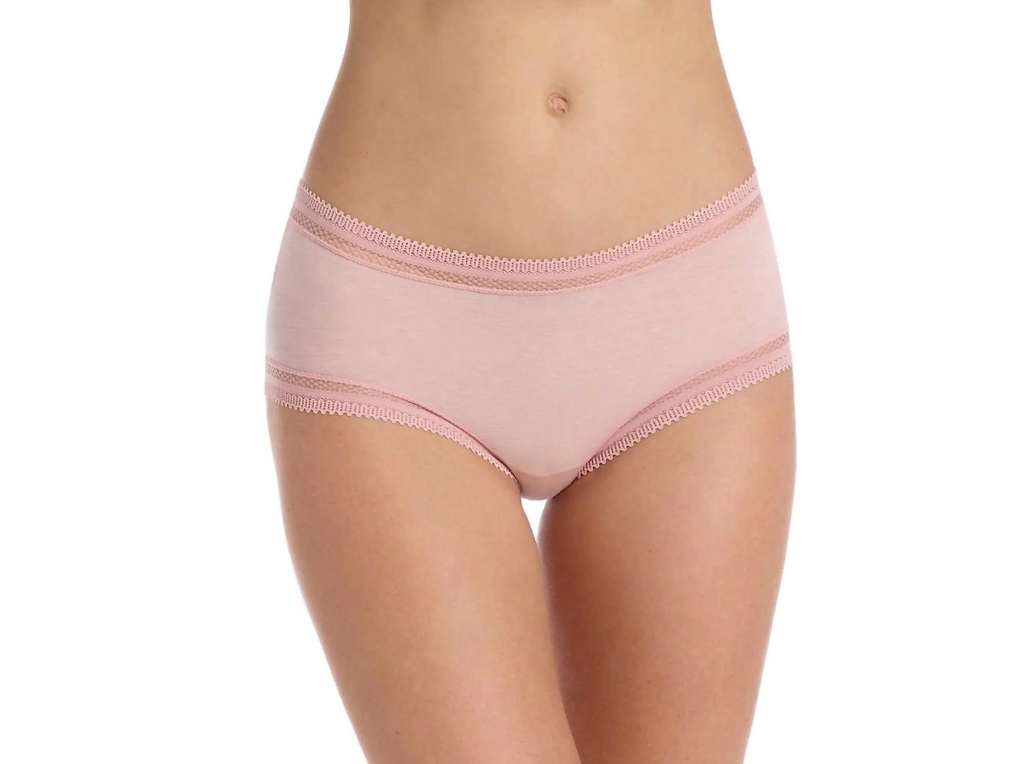 Pure Pima Girlshort Panty In Pale Pink