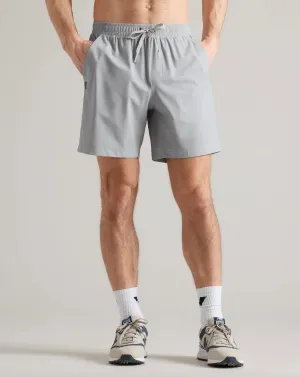 Pursuit Short In Sleet Gray Print