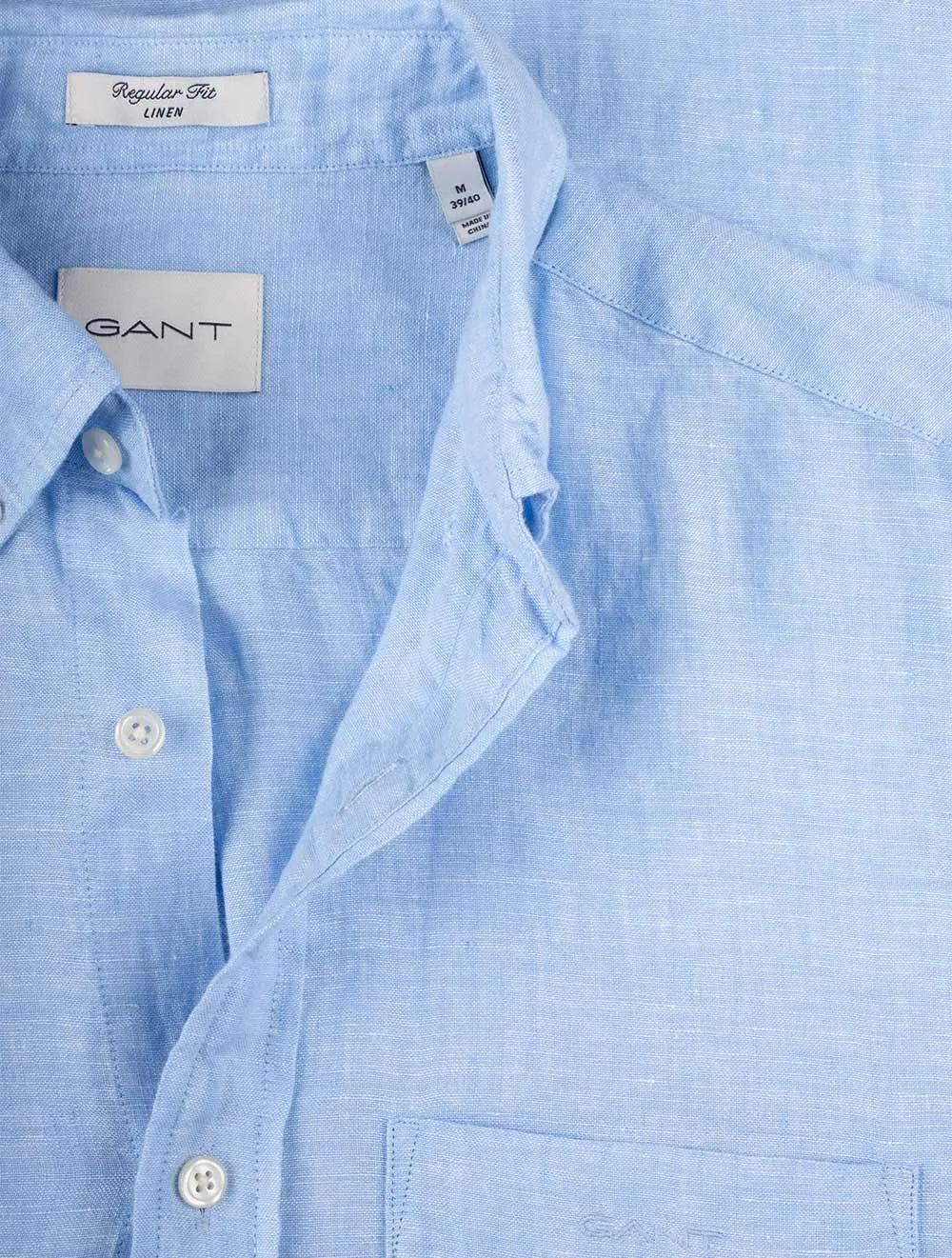 Regular Linen Shirt Capri Blue